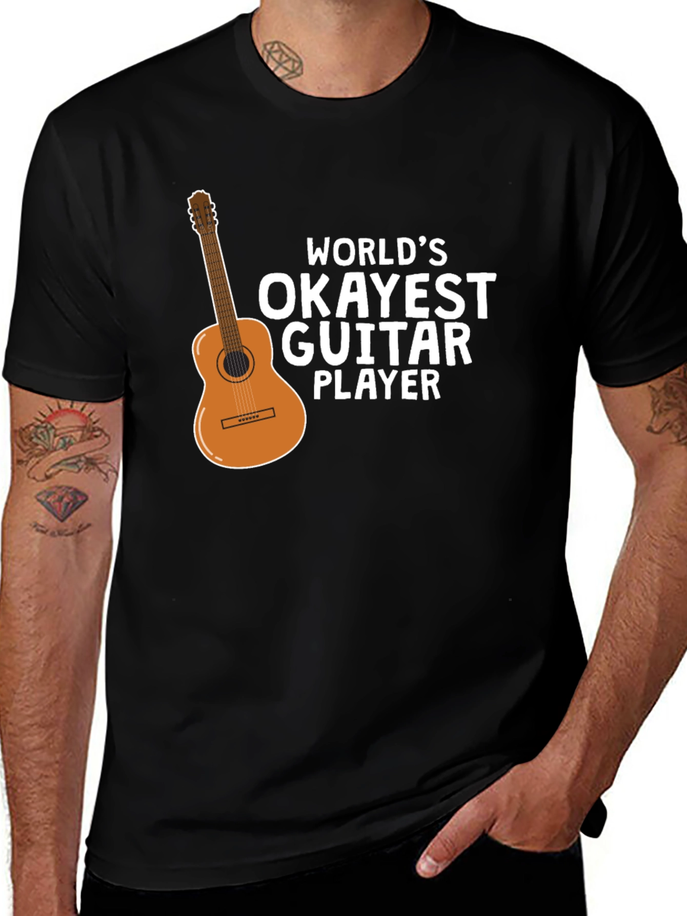 Variant 3 of Okayest Guitar Player Graphic Tee