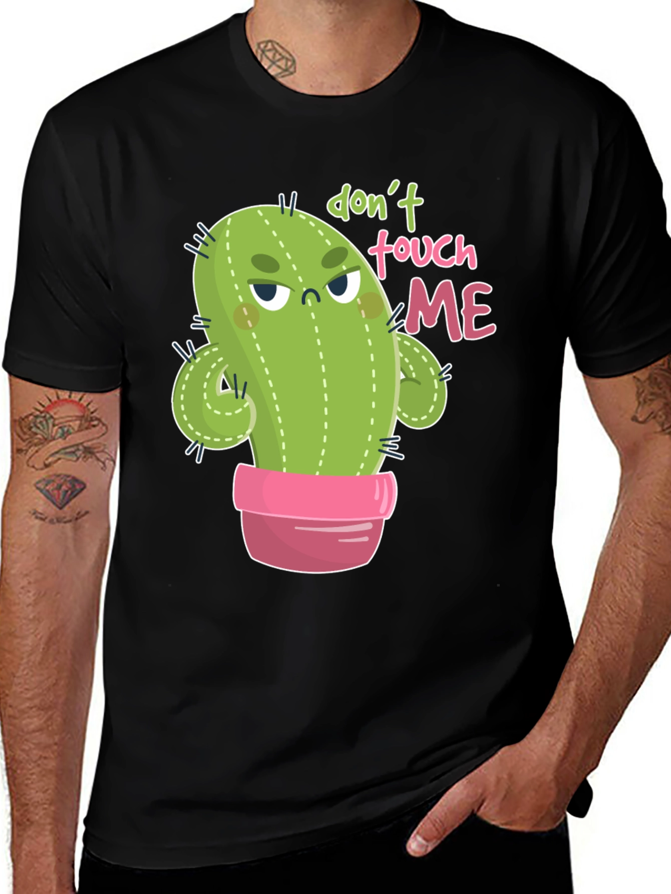 Variant 18 of Don't Touch Me Cactus Graphic Tee