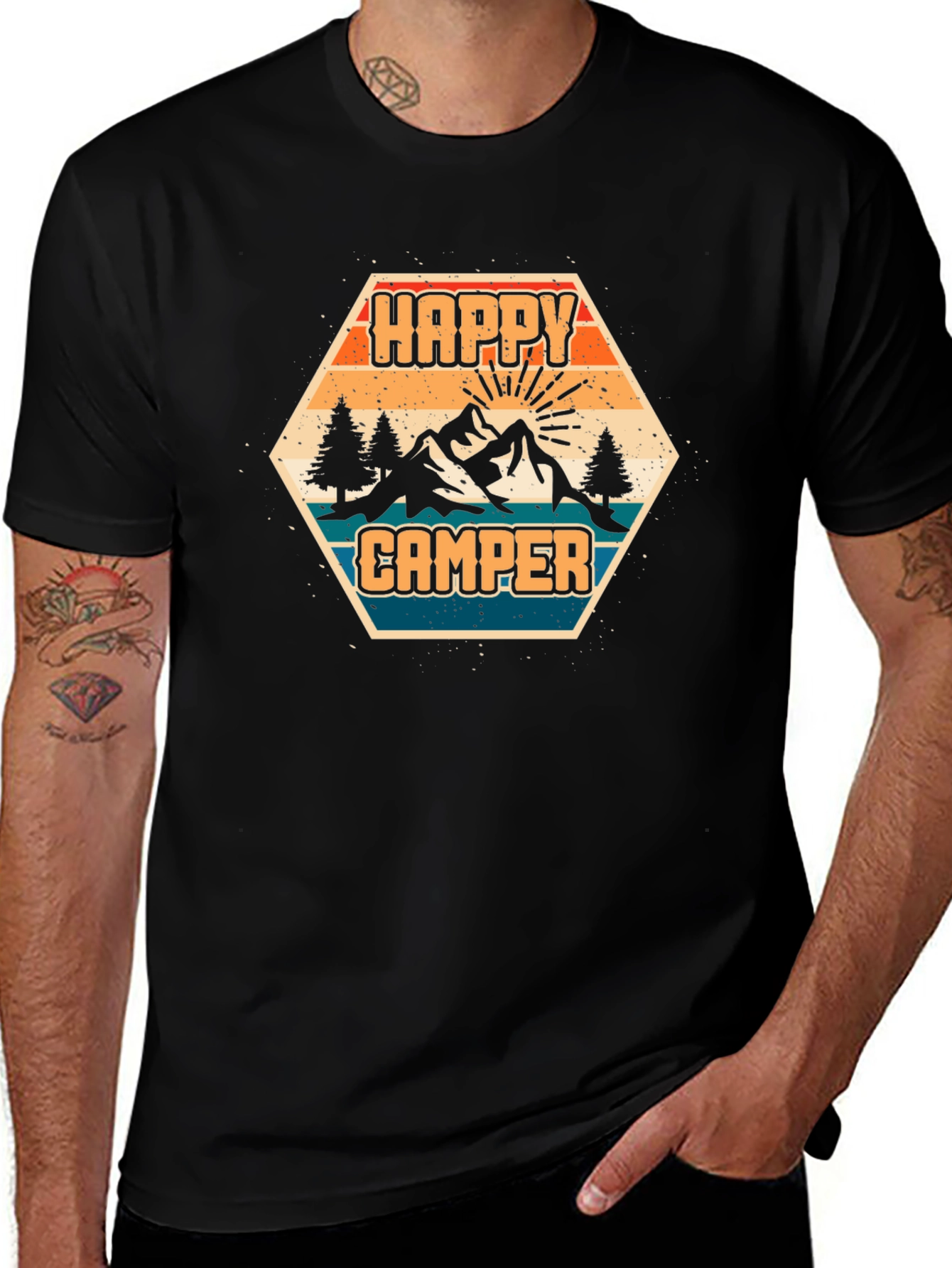 Variant 18 of Happy Camper Graphic Tee - Adventure Ready