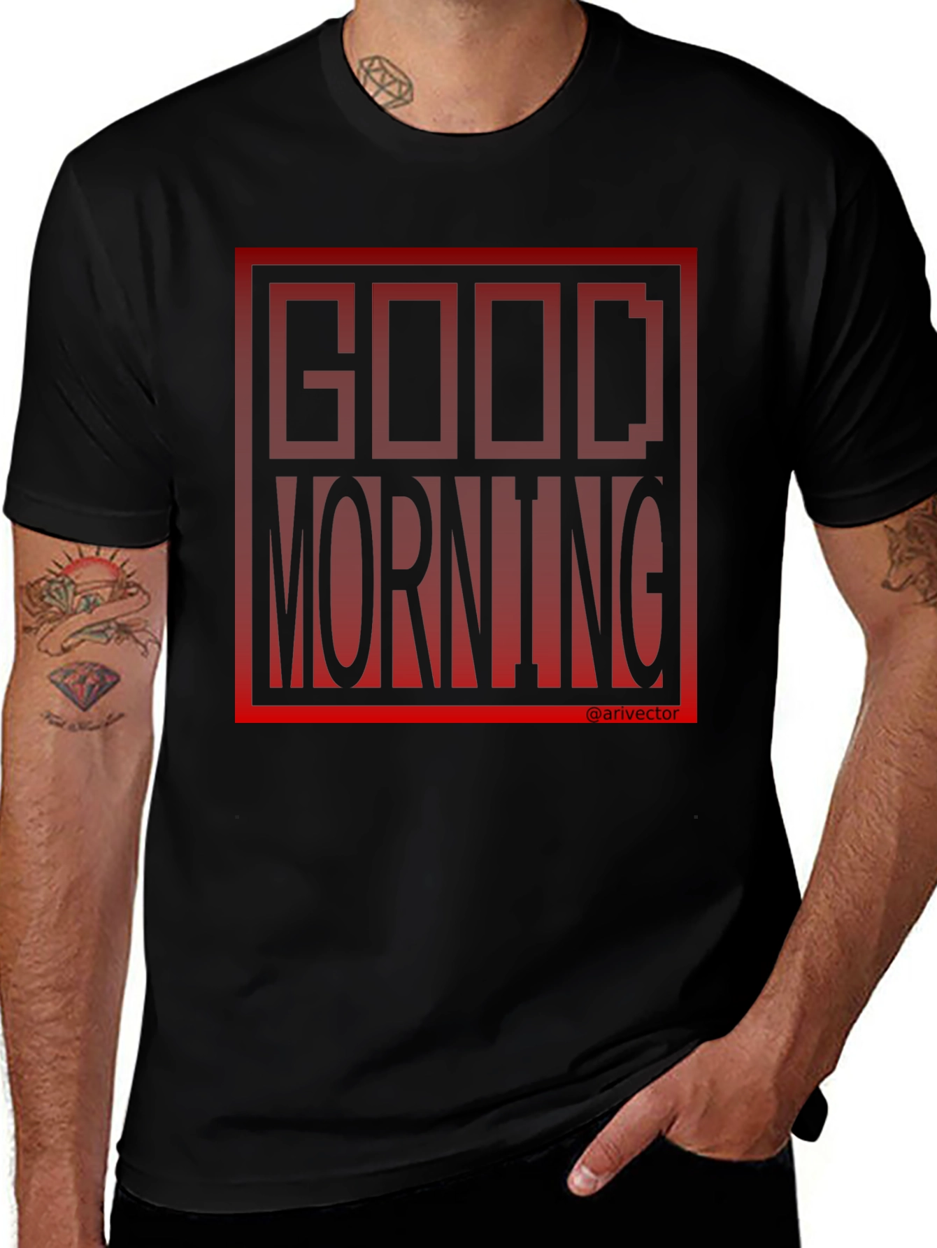 Variant 28 of Good Morning Black Graphic Tee