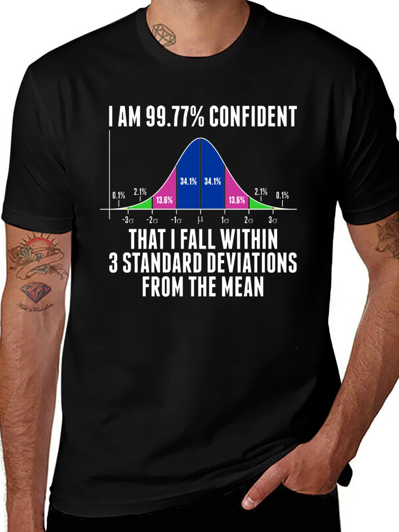 99.77% Confident Statistics Humor T-Shirt