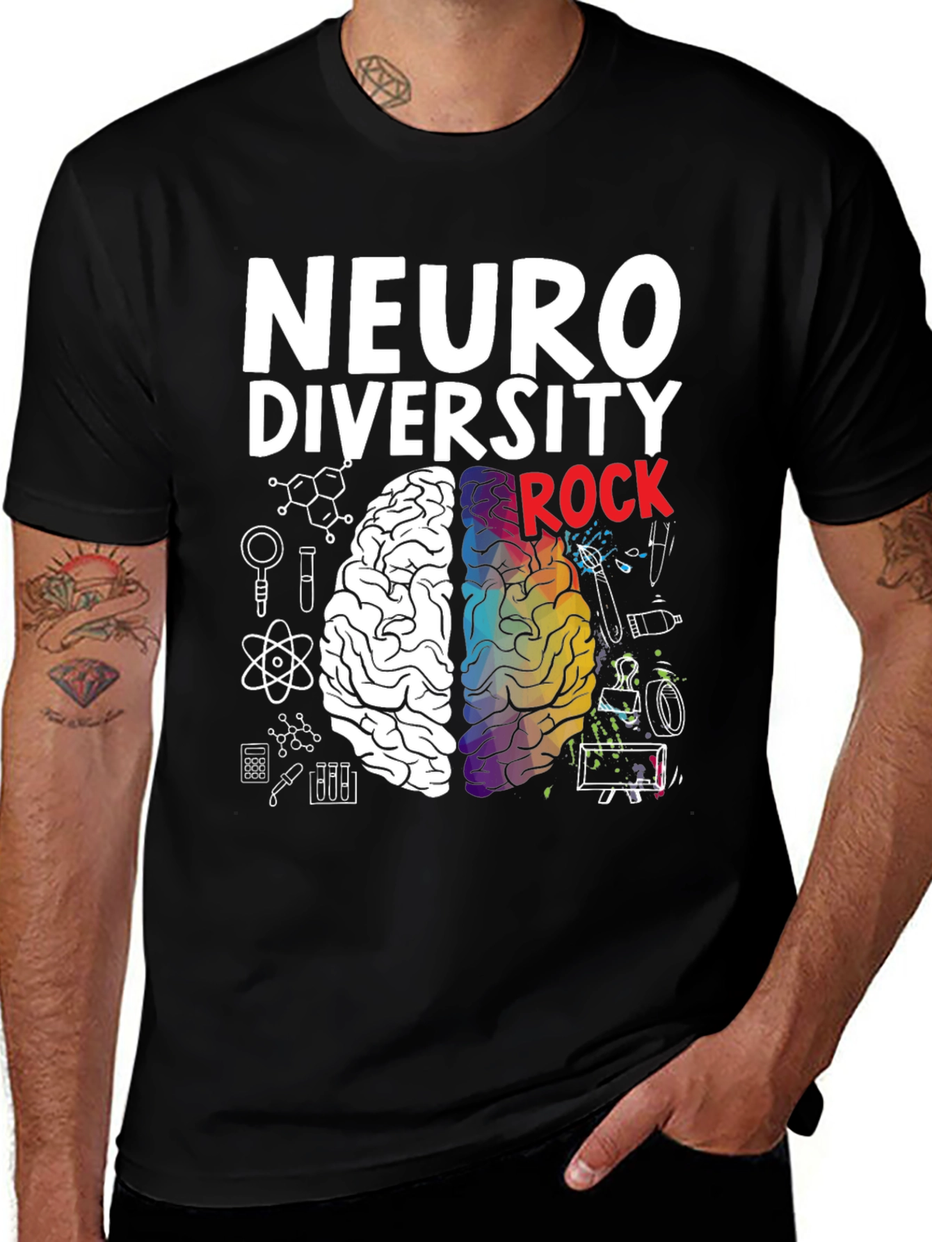 Variant 14 of Neurodiversity Rock T-Shirt