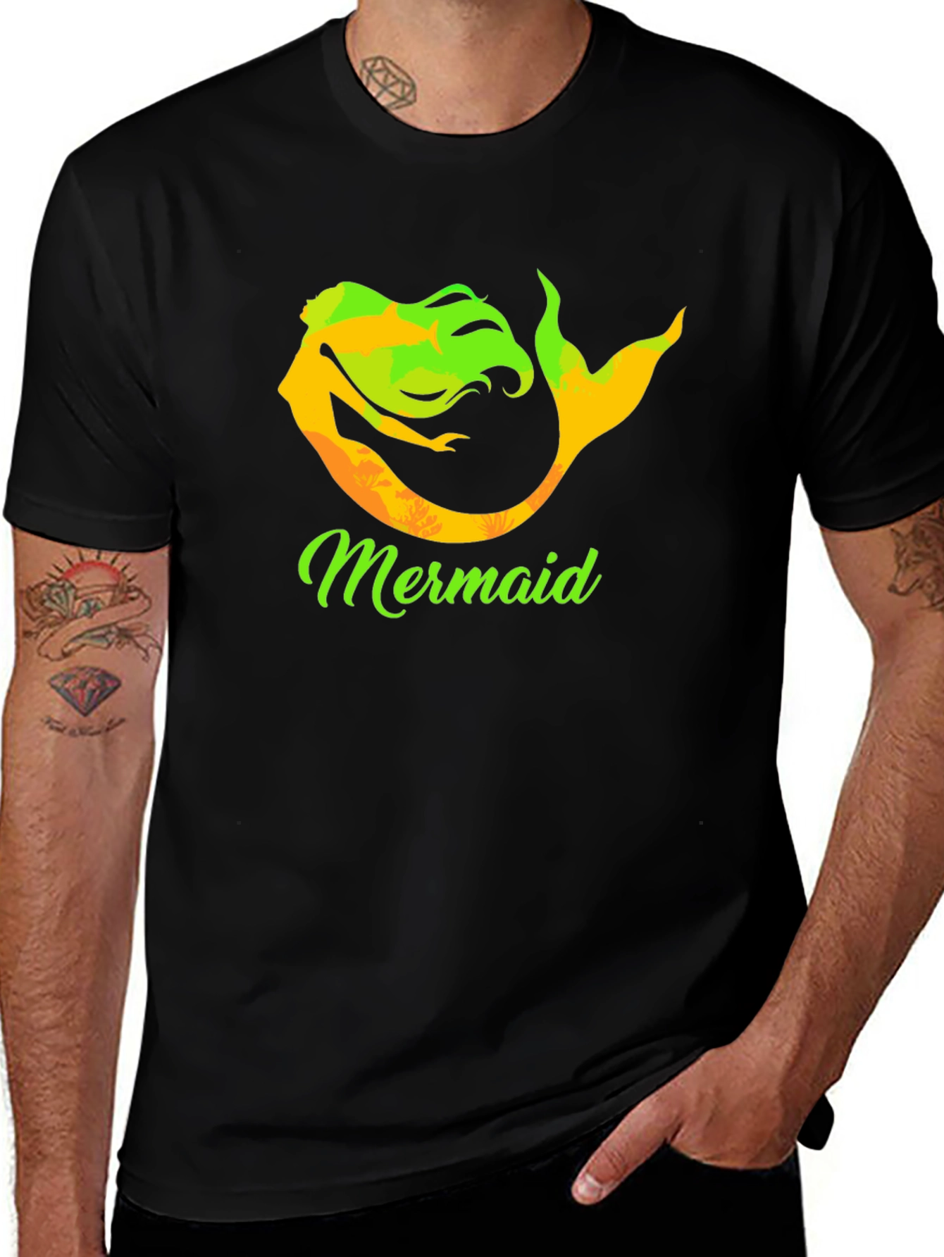 Variant 2 of Mermaid Graphic Tee - Unique Design, Soft Cotton