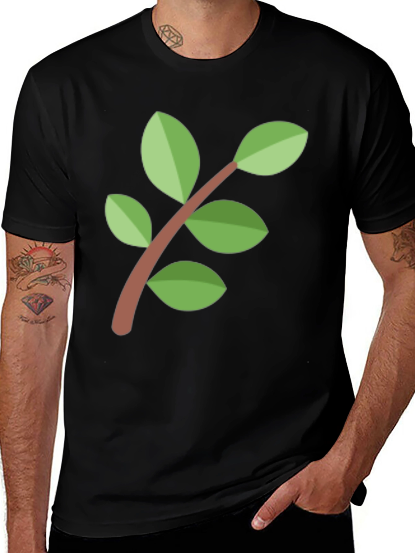 Variant 26 of Nature Inspired Black T-Shirt