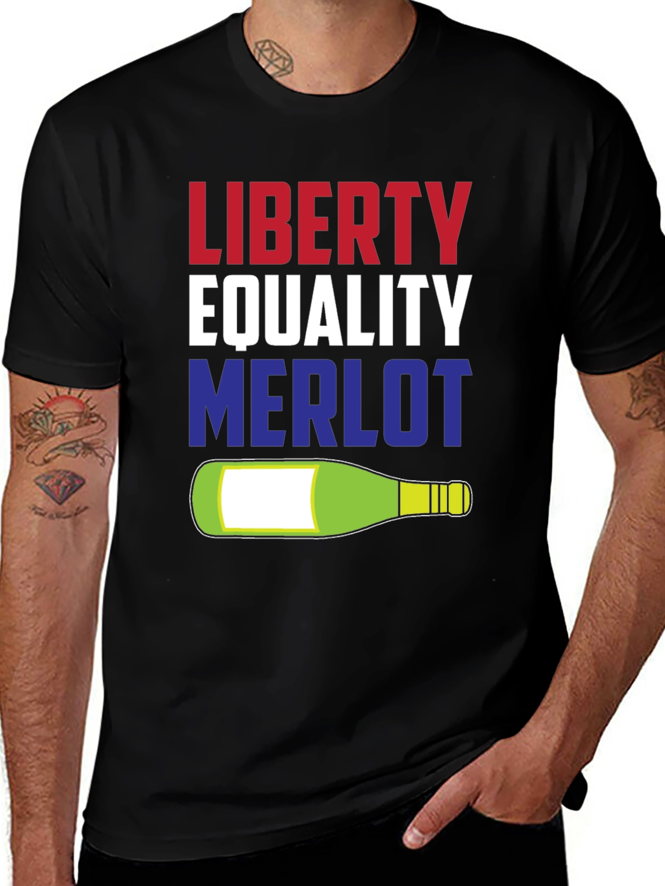 Liberty Equality Merlot Graphic Tee