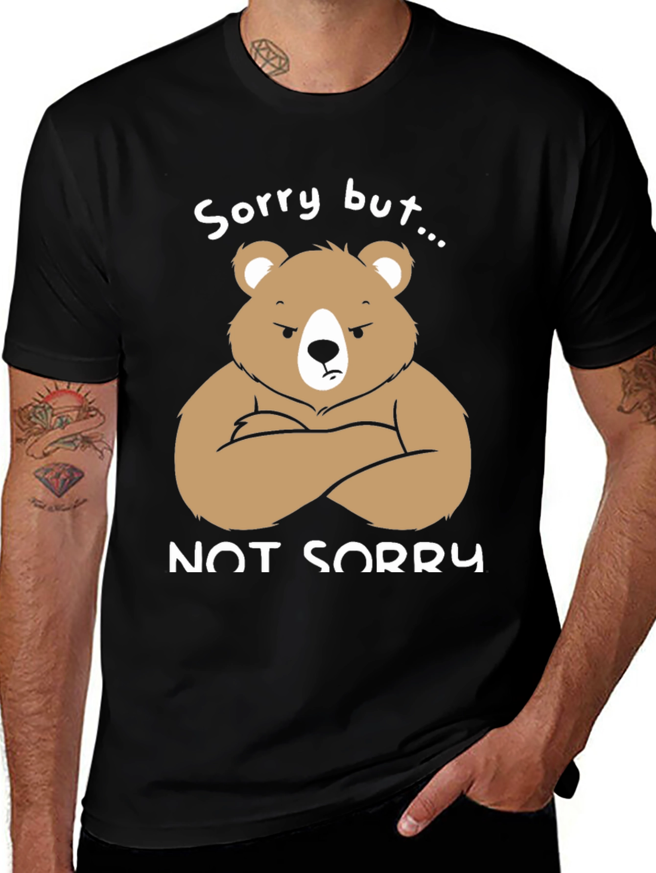 Variant 29 of Grumpy Bear 'Not Sorry' Graphic T-Shirt