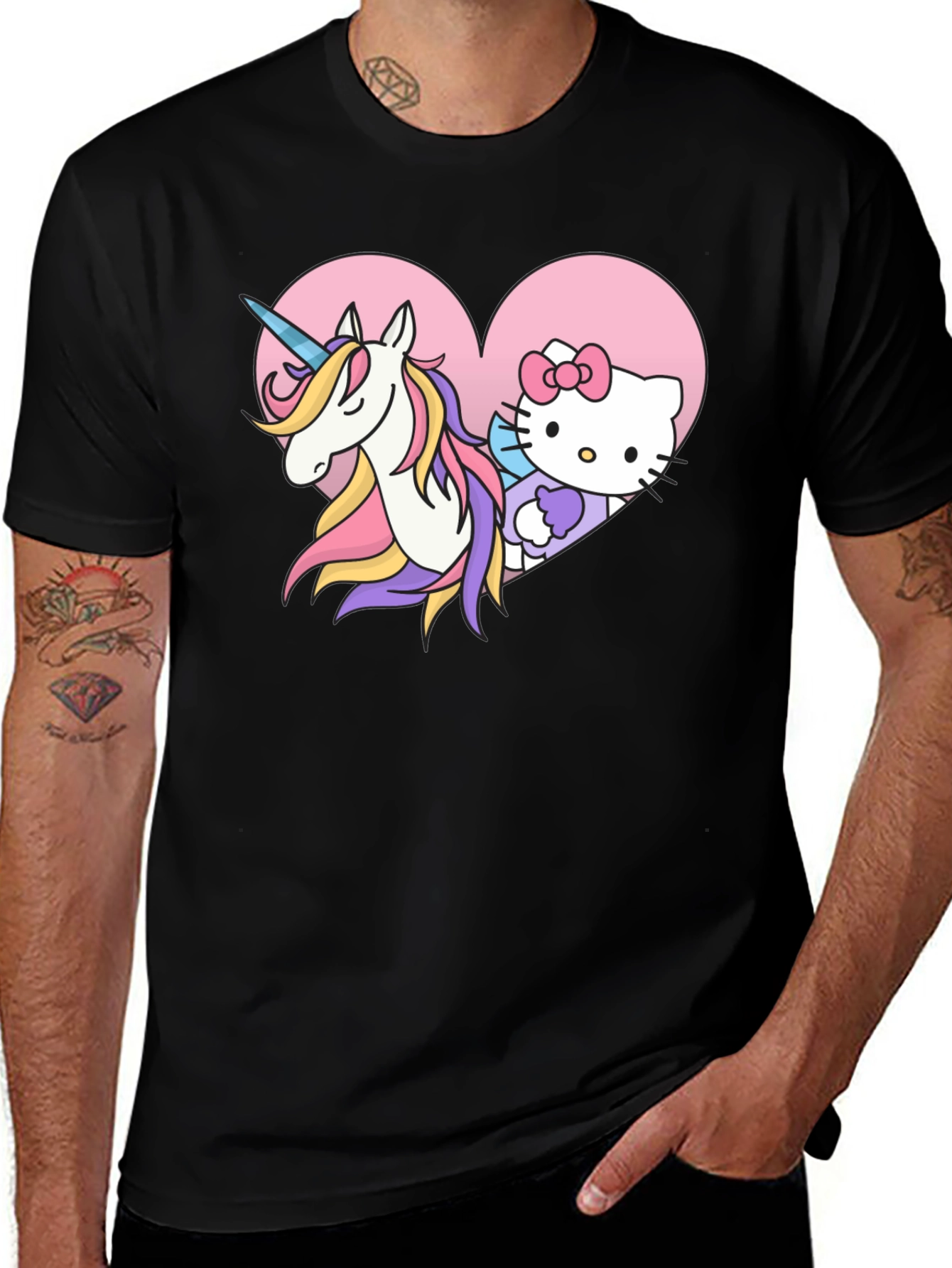 Hello Kitty Unicorn Heart T-Shirt