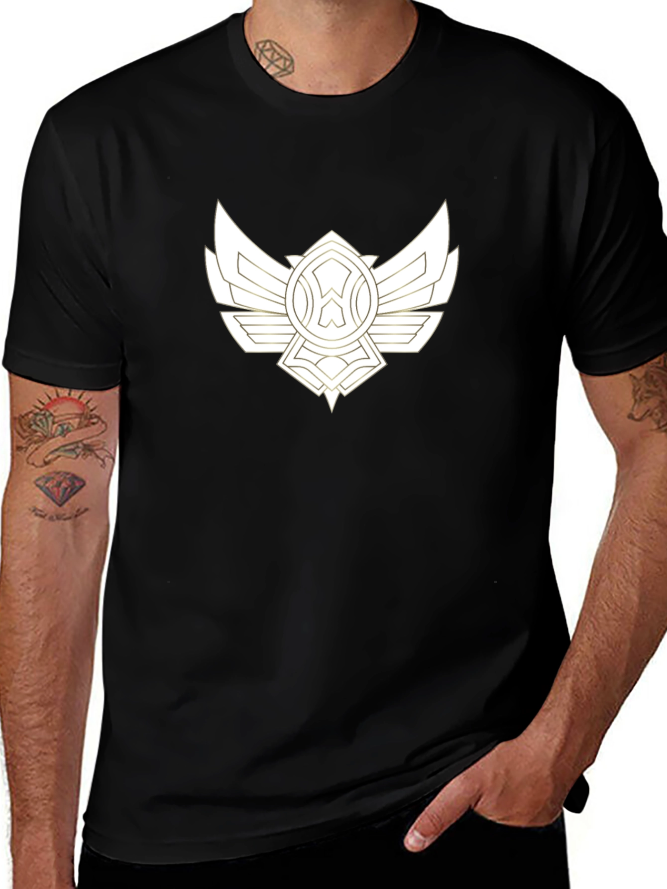 Variant 30 of Winged Emblem Black T-Shirt