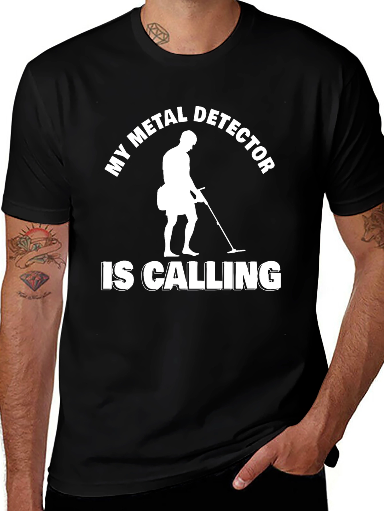 Variant 23 of Metal Detector Calling T-Shirt - Hobbyist Apparel