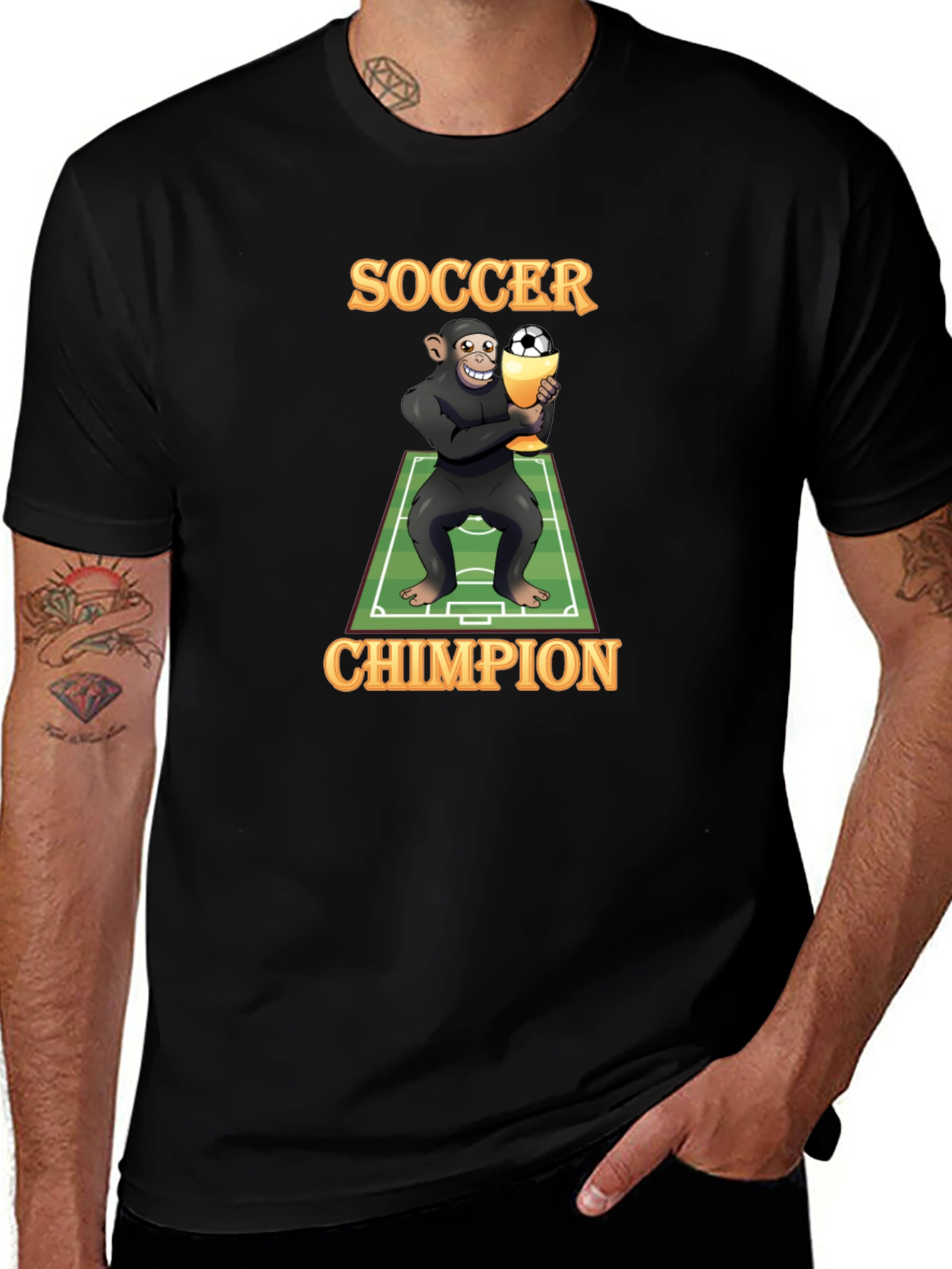 Variant 13 of Soccer Chimpion T-Shirt