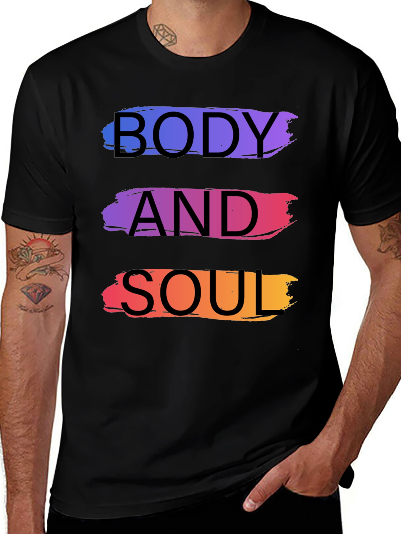 Variant 25 of Body and Soul Graphic Tee - Stylish Comfort
