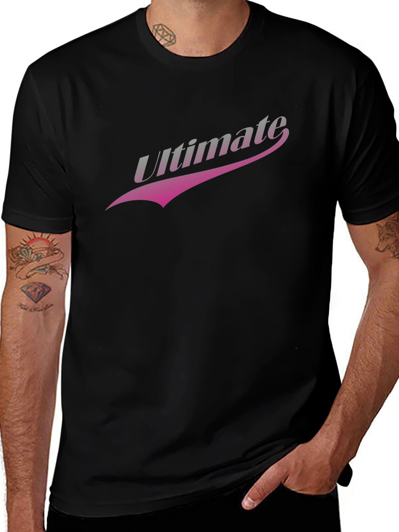 Variant 2 of Ultimate Retro Style Black Tee Shirt