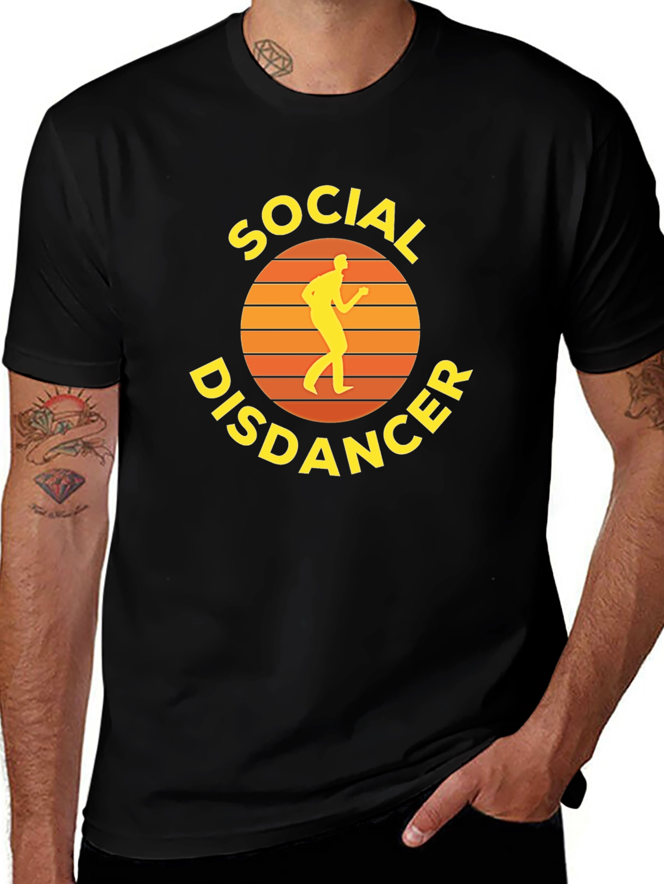 Variant 26 of Social Disdancer Graphic Tee - Black Unisex T-Shirt