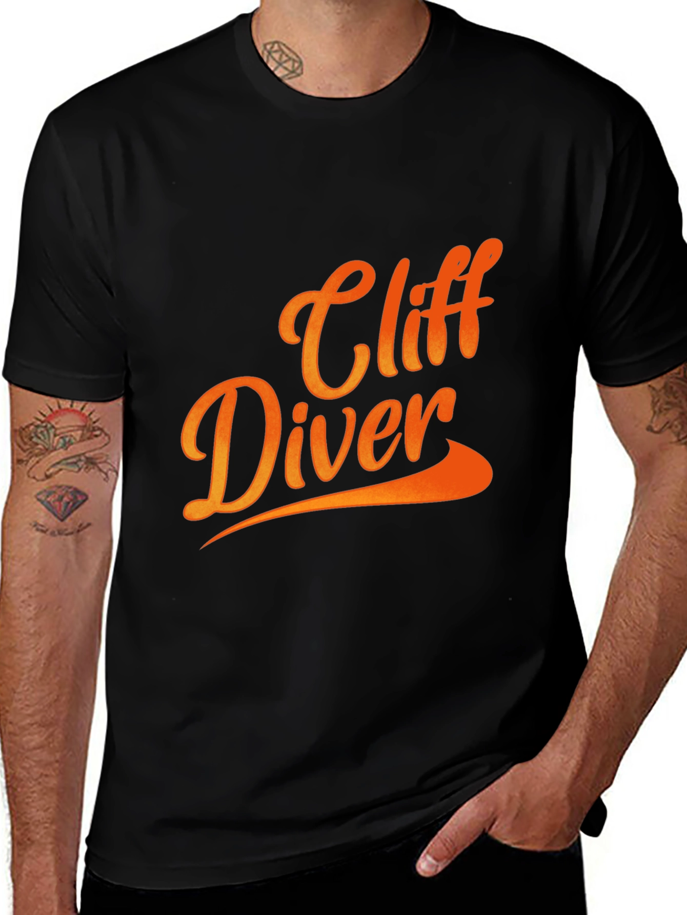 Variant 20 of Cliff Diver Graphic Tee - Cool & Casual
