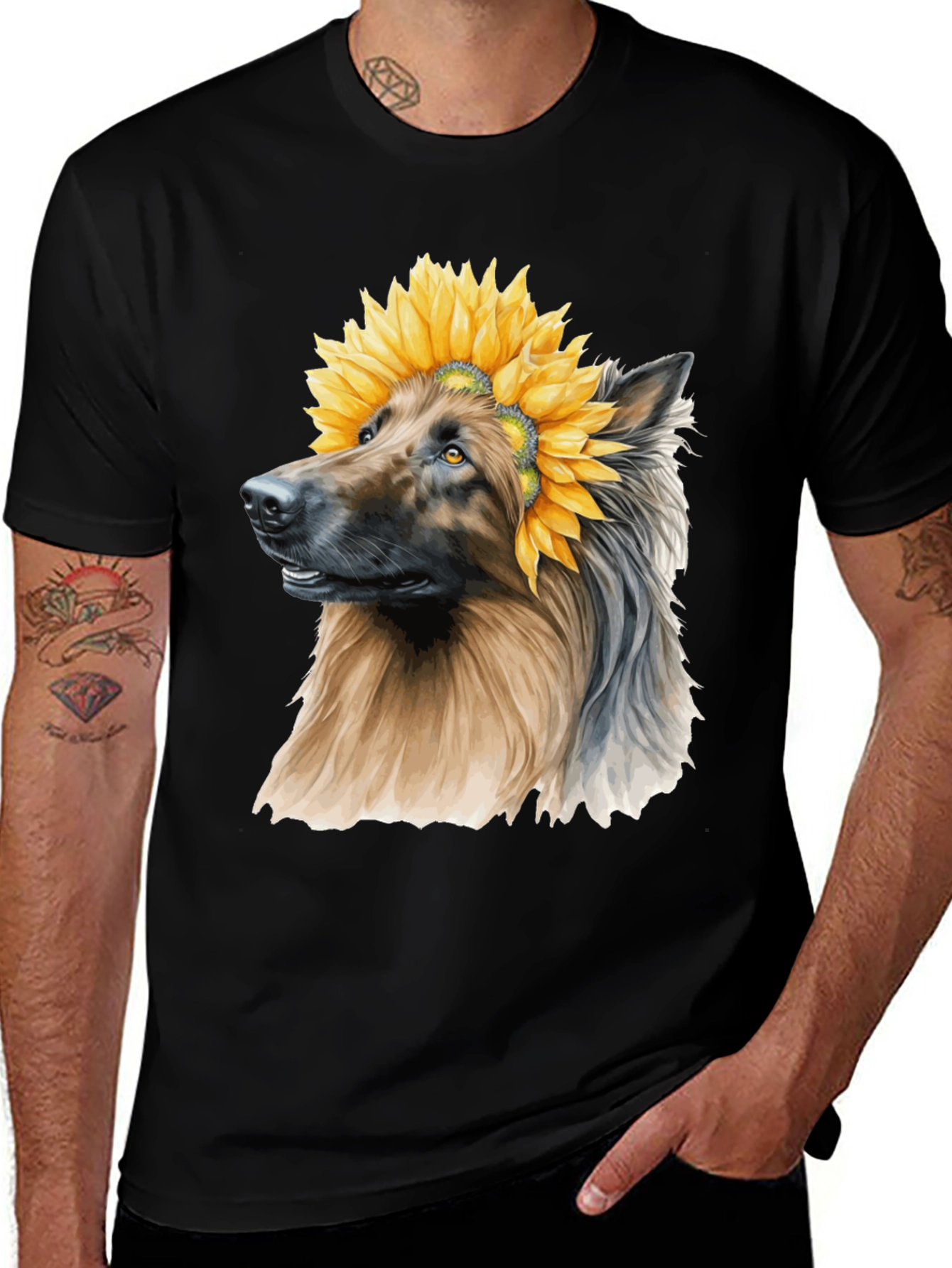 Variant 13 of Sunflower Dog Graphic Tee