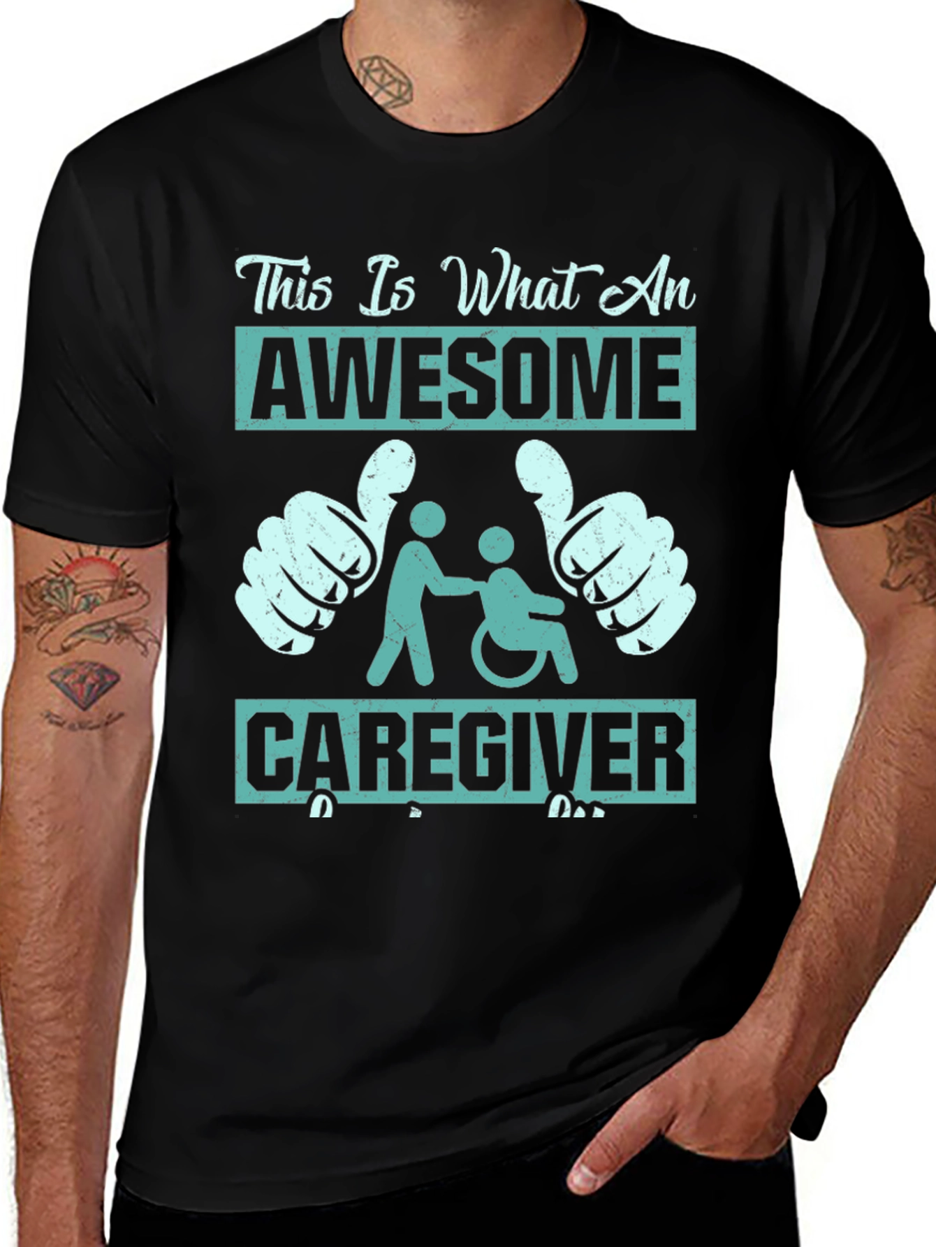 Variant 23 of Awesome Caregiver T-Shirt - Support & Appreciation