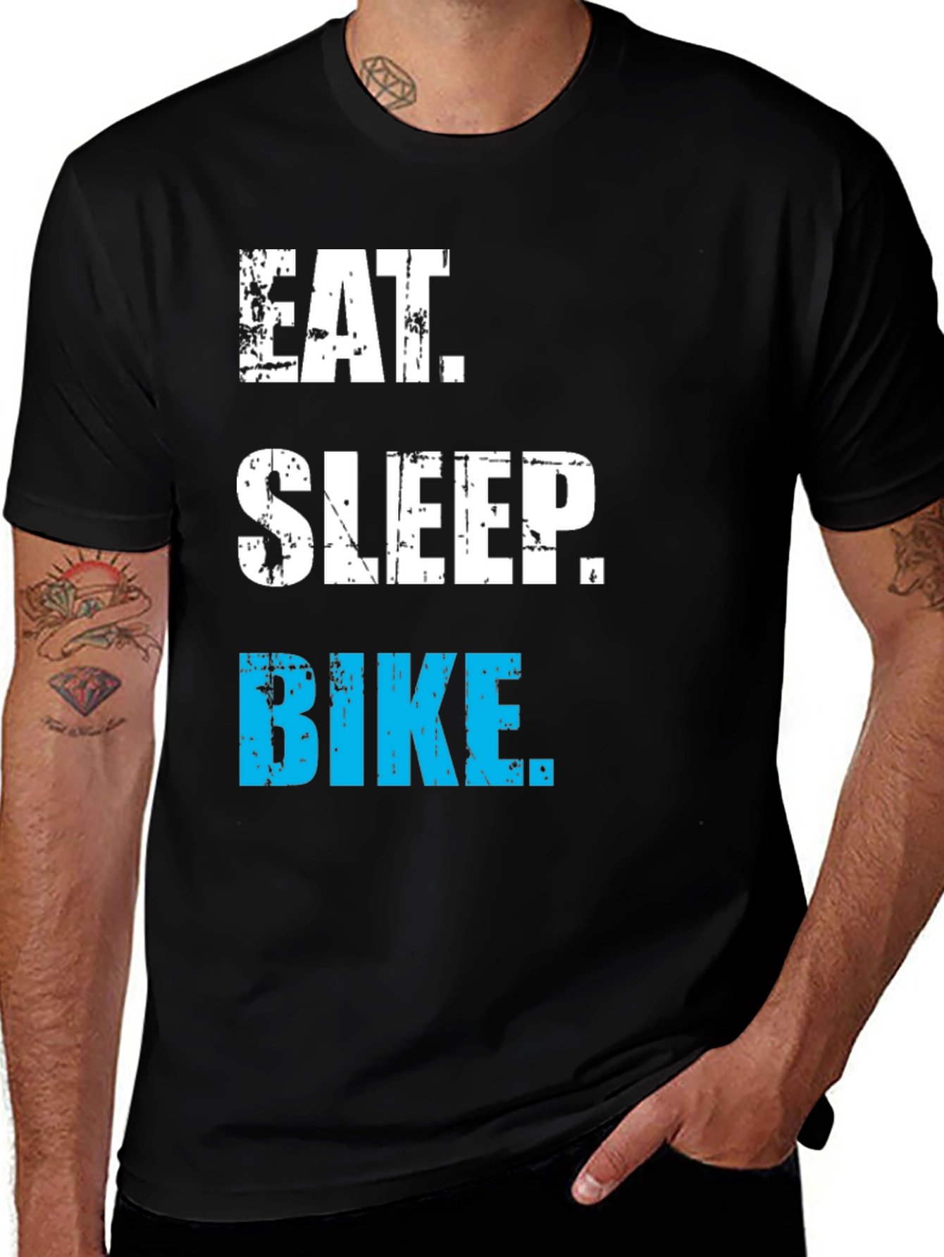 Variant 21 of Eat Sleep Bike T-Shirt - Cycling Enthusiast Apparel