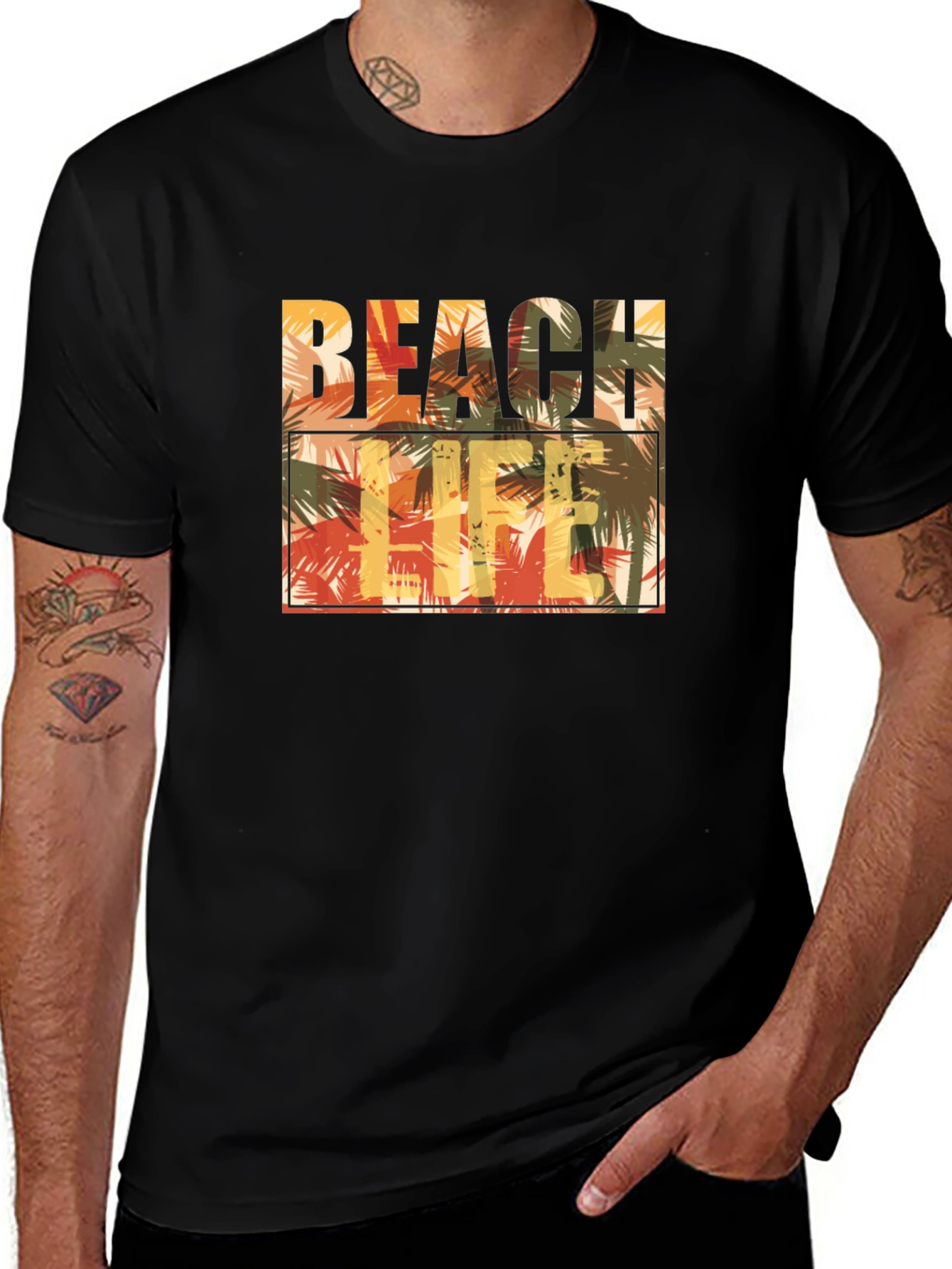 Variant 18 of Beach Life Palm Tree Graphic T-Shirt
