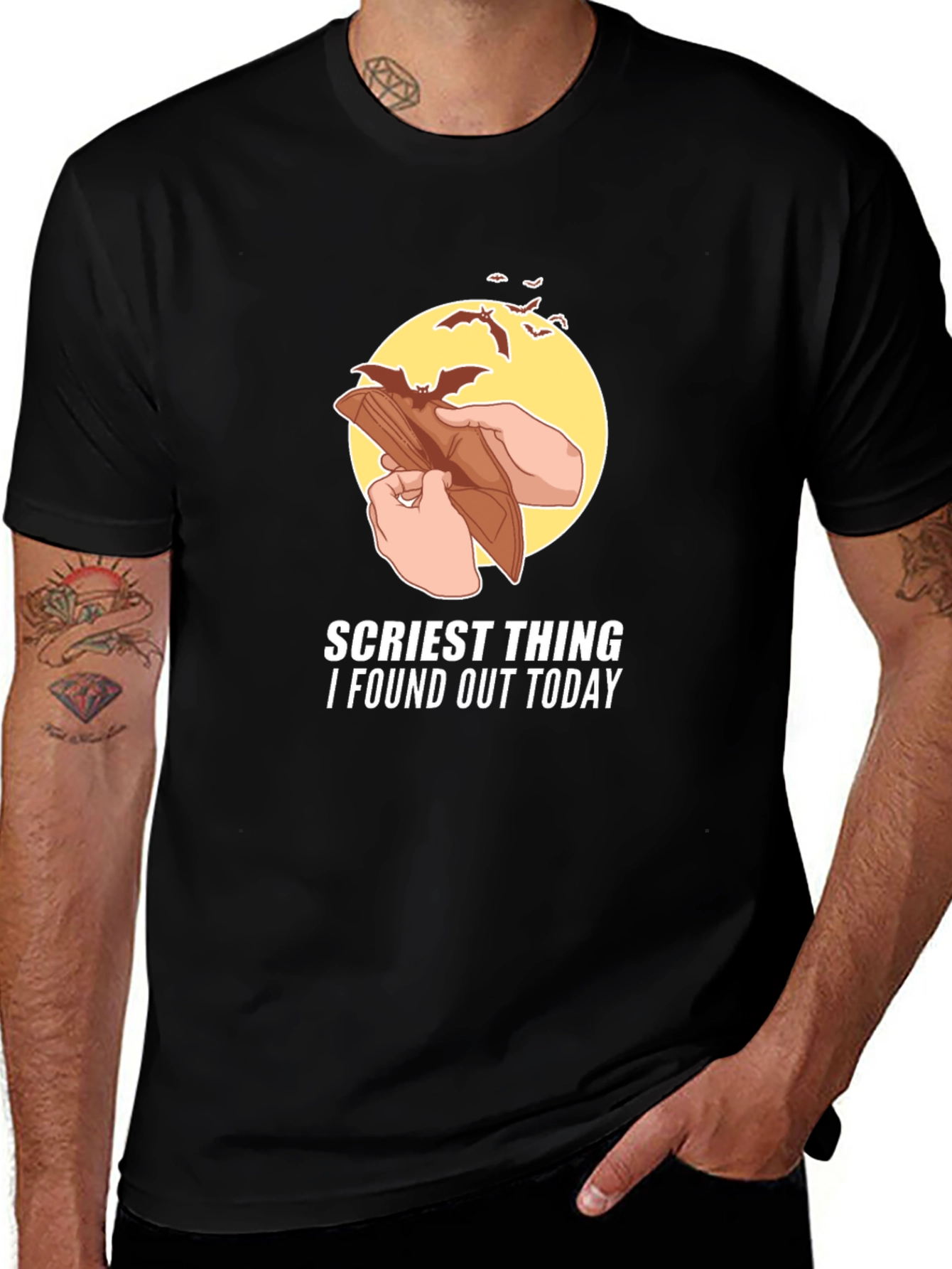 Variant 15 of Scariest Thing Empty Wallet Graphic T-Shirt