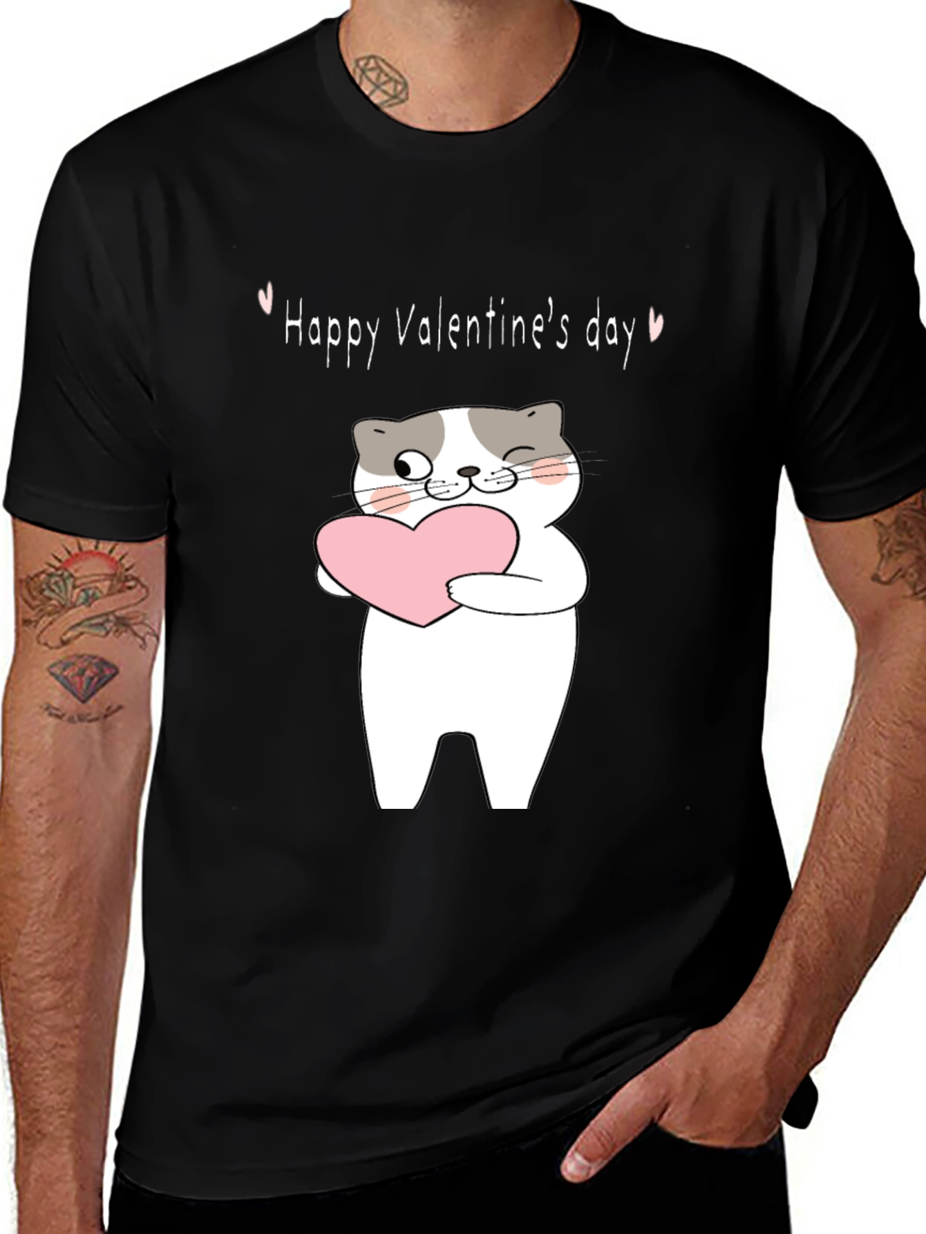 Variant 5 of Happy Valentine's Day Cat T-Shirt