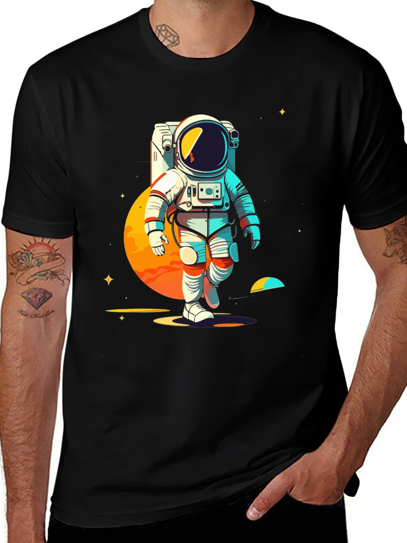 Variant 29 of Astronaut Graphic T-Shirt - Explore the Galaxy in Style