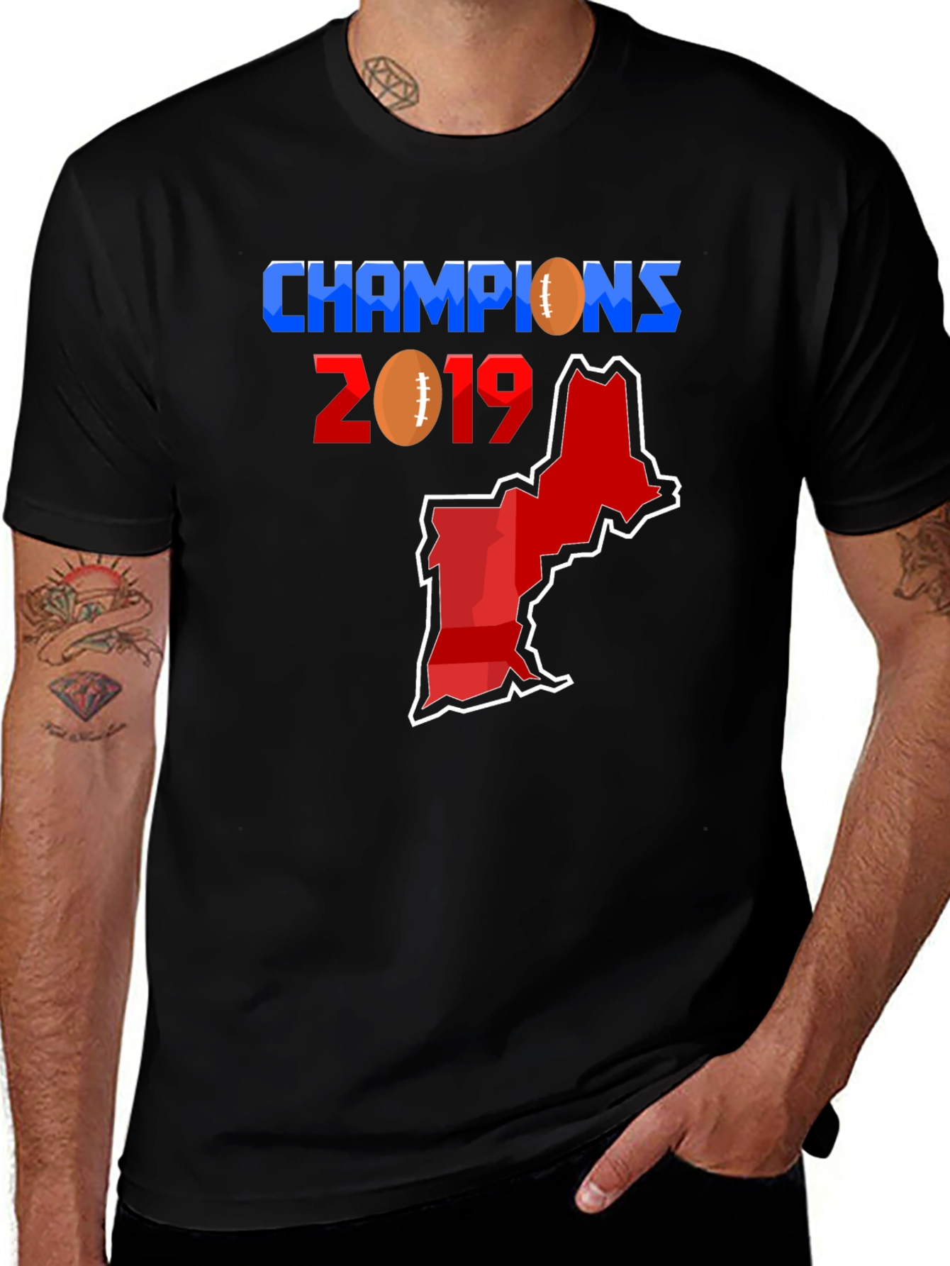 Champions 2019 Football T-Shirt