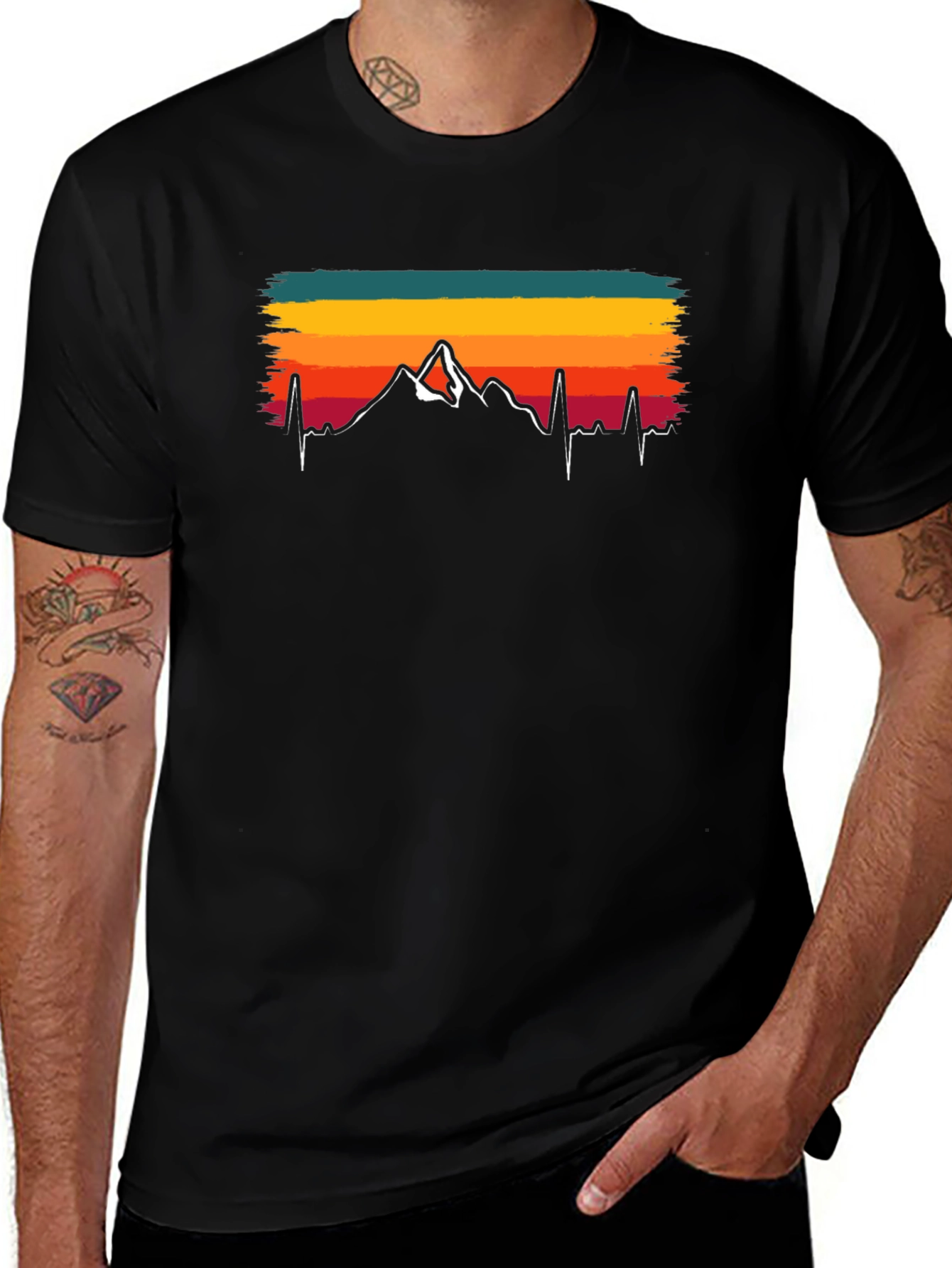 Variant 27 of Mountain Heartbeat T-Shirt - Adventure Tee