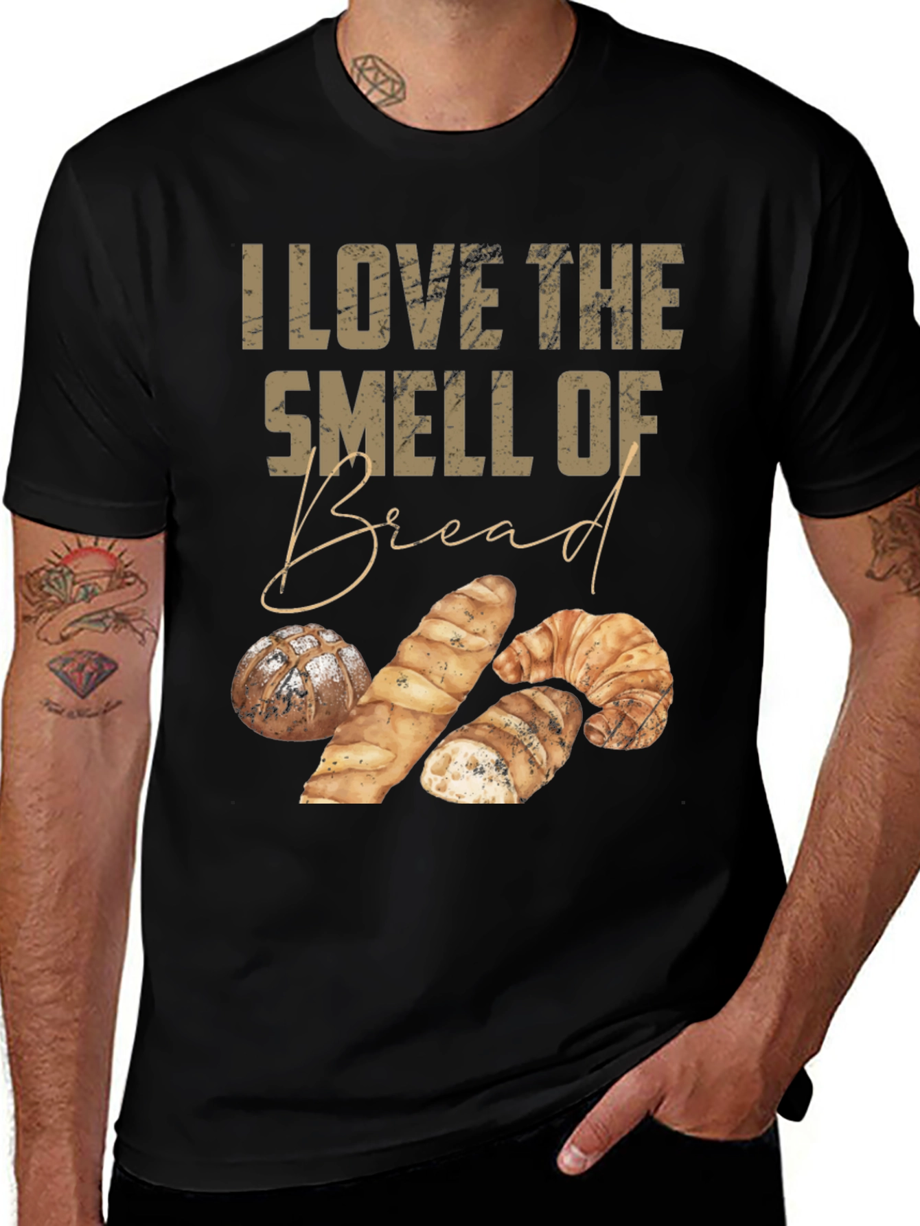 Variant 27 of I Love The Smell of Bread Graphic T-Shirt