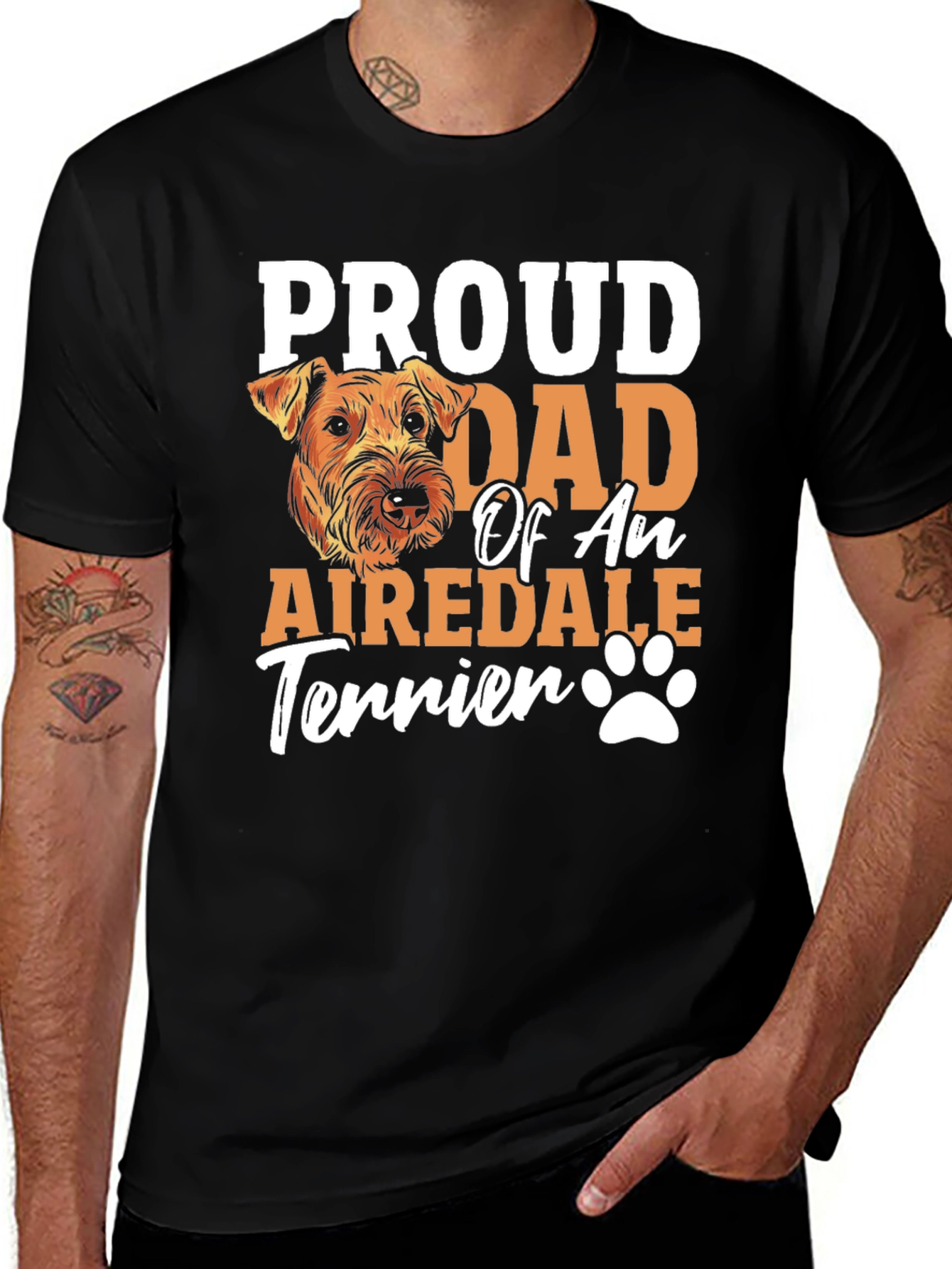 Proud Airedale Terrier Dad T-Shirt