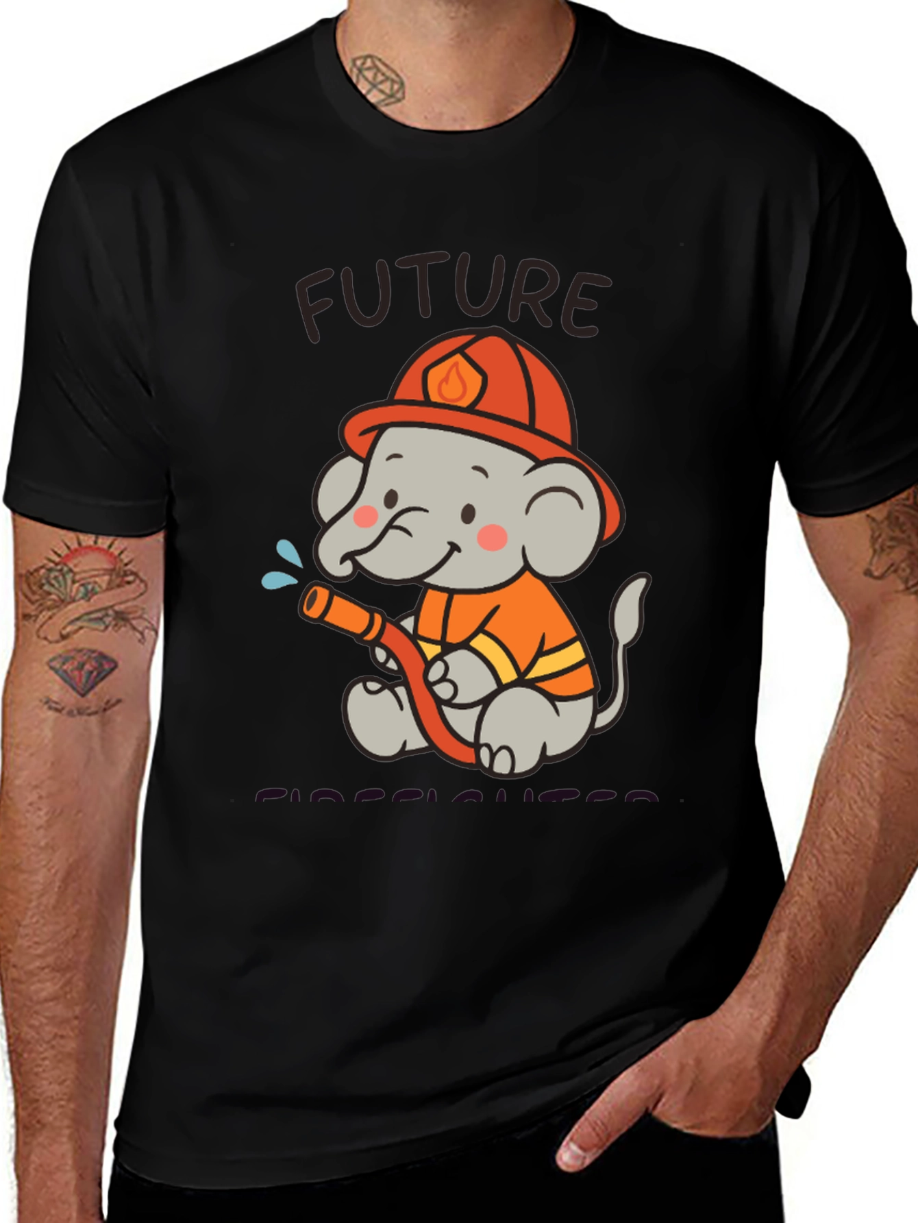 Variant 21 of Future Firefighter Elephant T-Shirt