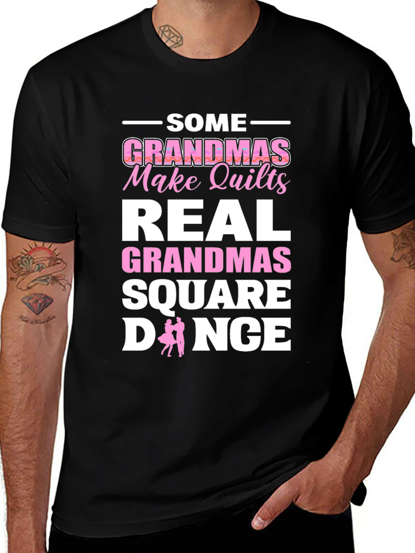 Variant 17 of Square Dance Grandma Graphic T-Shirt