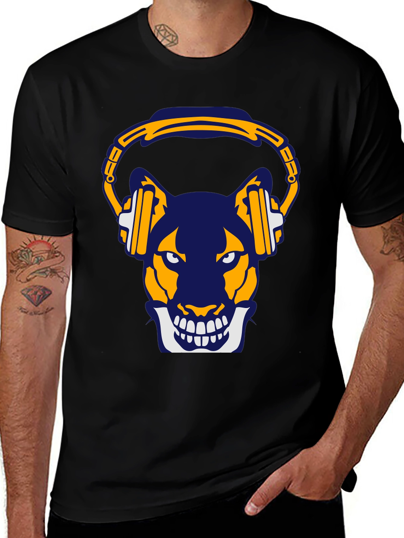 Variant 21 of Cool Cat DJ Graphic Tee