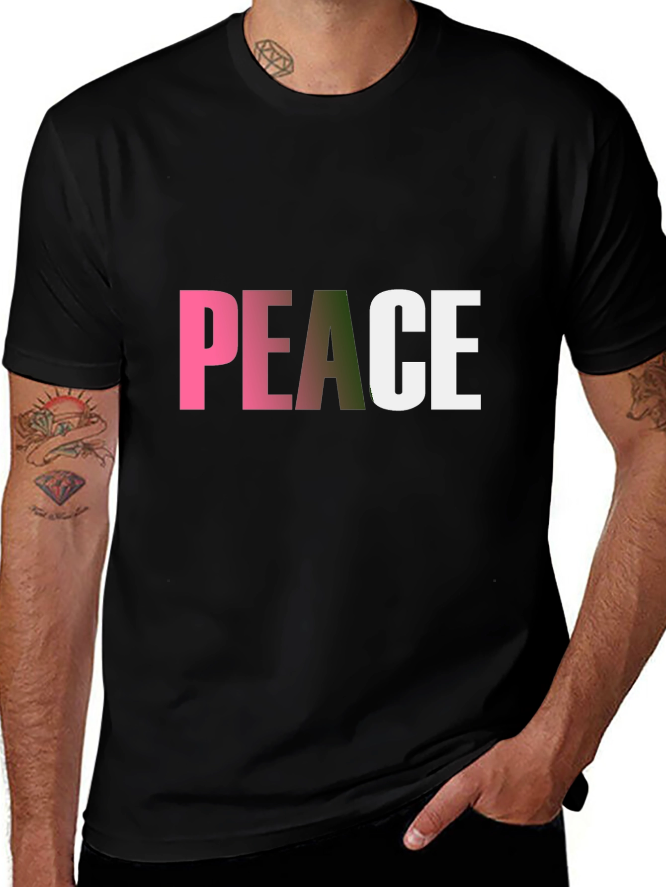 Variant 4 of Peace Graphic Tee - Stylish Comfort