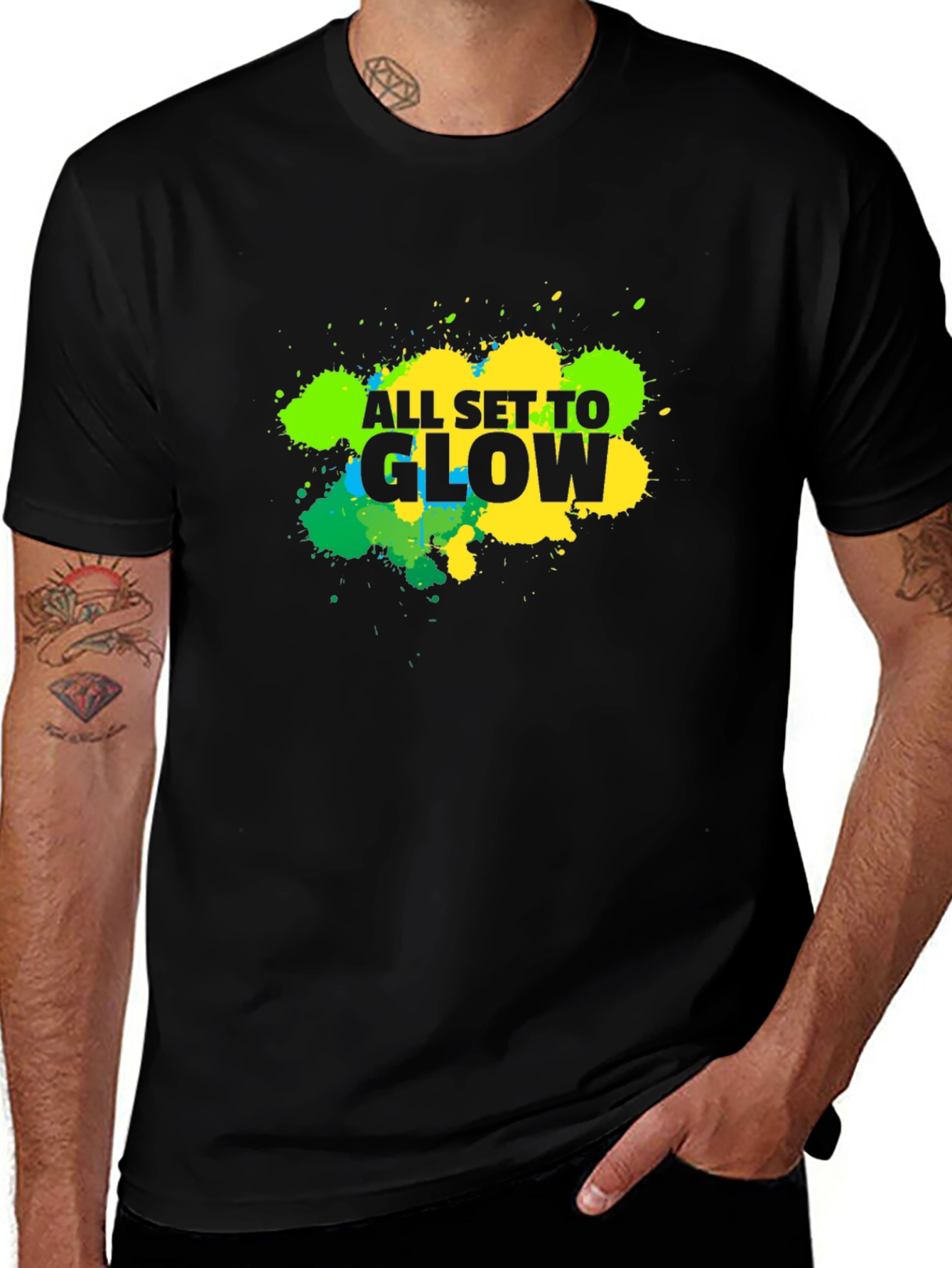 Variant 30 of All Set to Glow Black T-Shirt