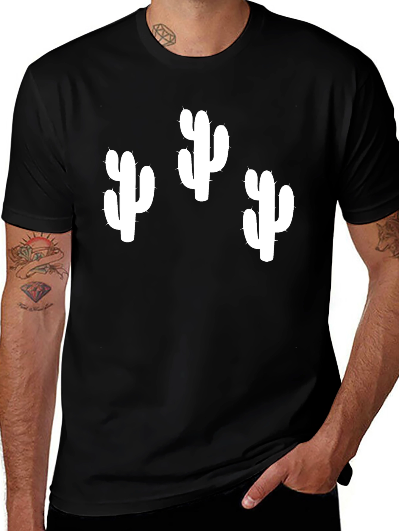 Variant 11 of Cactus Graphic Tee - Cool Desert Style