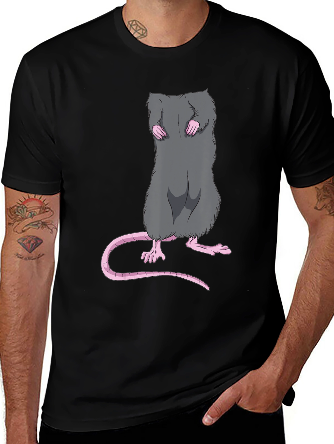 Variant 30 of Rat Graphic Tee - Novelty Design, Soft Cotton