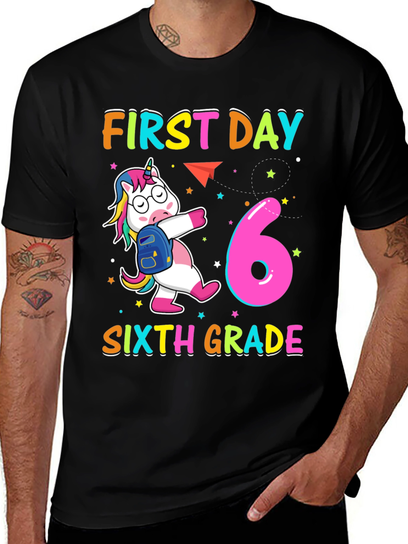 Variant 14 of First Day Sixth Grade Unicorn T-Shirt