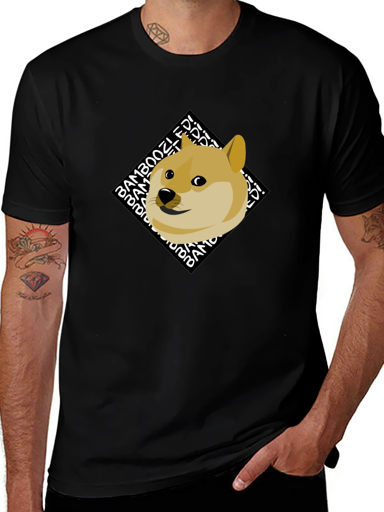 Variant 15 of Doge Bamboozled! Men's Black Graphic Tee