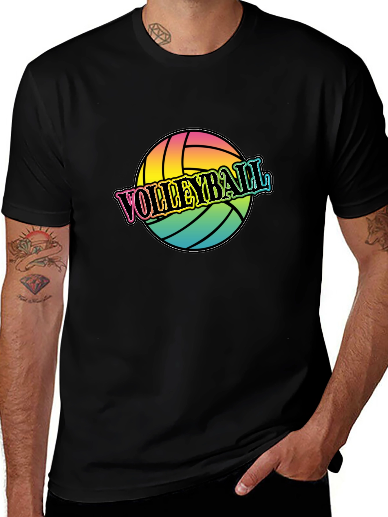 Variant 30 of Volleyball Graphic T-Shirt - Trendy Sportswear