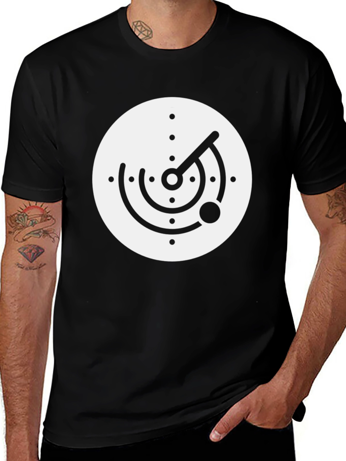 Variant 10 of Radar Graphic T-Shirt - Retro Style