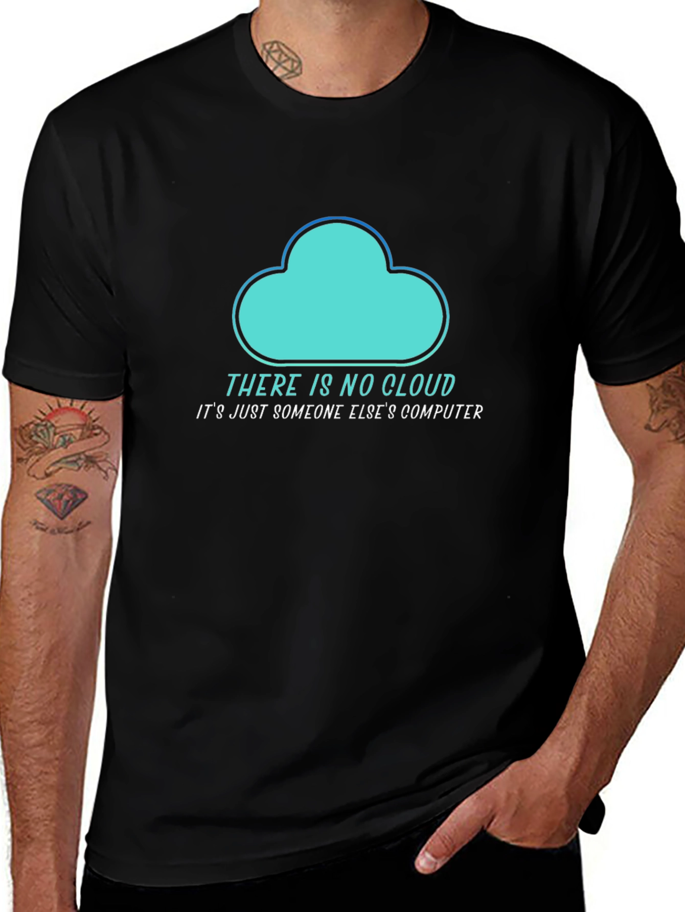 Variant 8 of Funny Cloud Computing T-Shirt