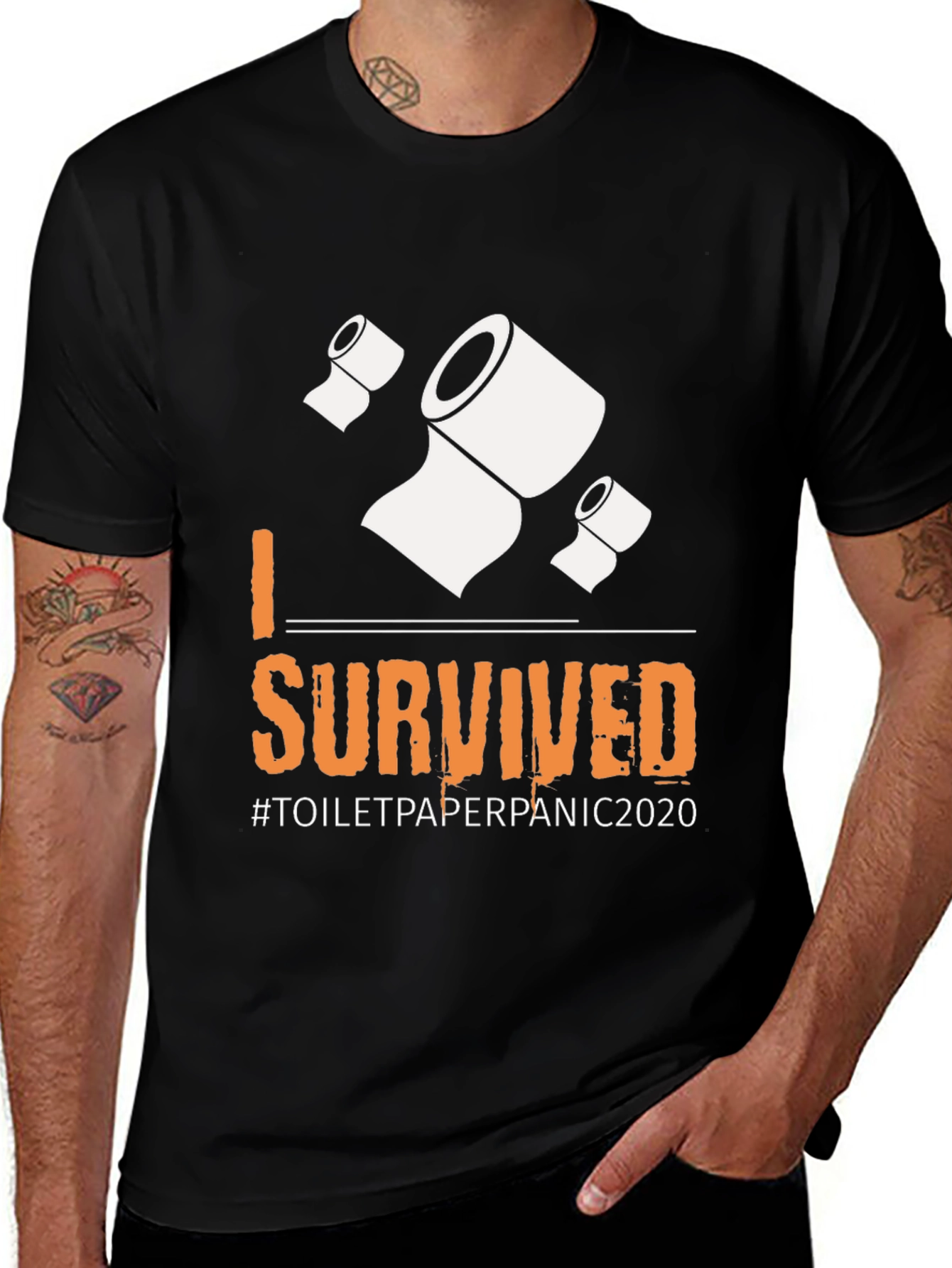 Variant 29 of I Survived Toilet Paper Panic 2020 T-Shirt