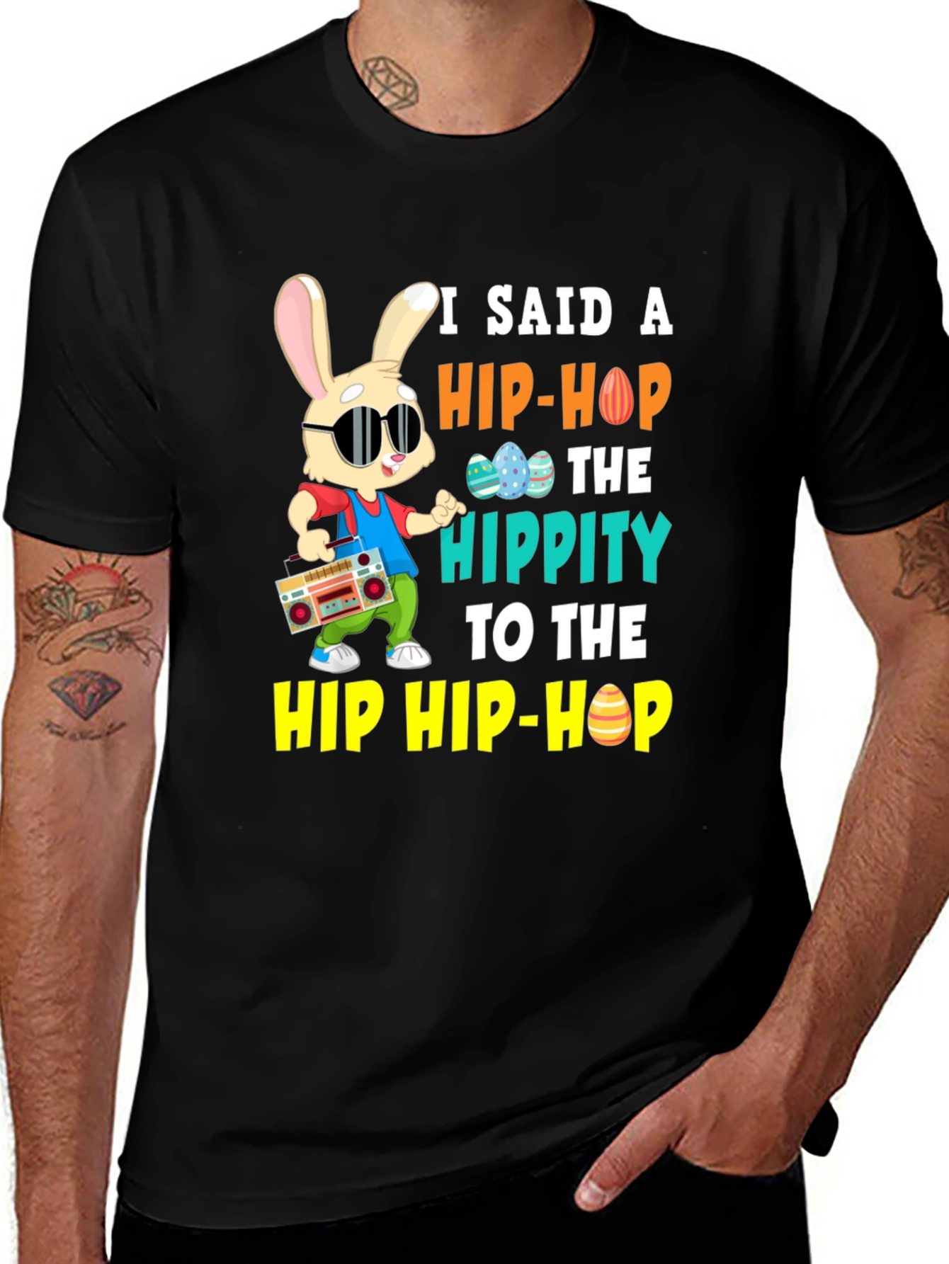 Variant 23 of Hip Hop Easter Bunny T-Shirt