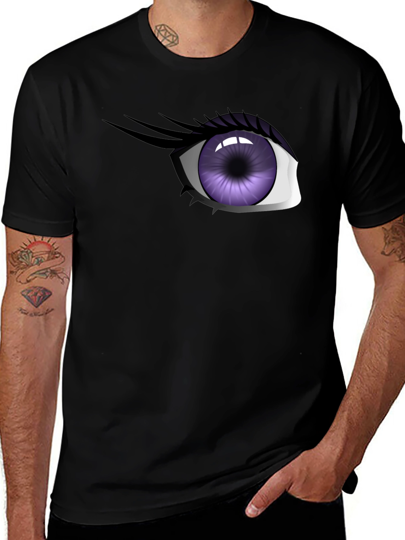 Variant 26 of Eye Graphic Black T-Shirt