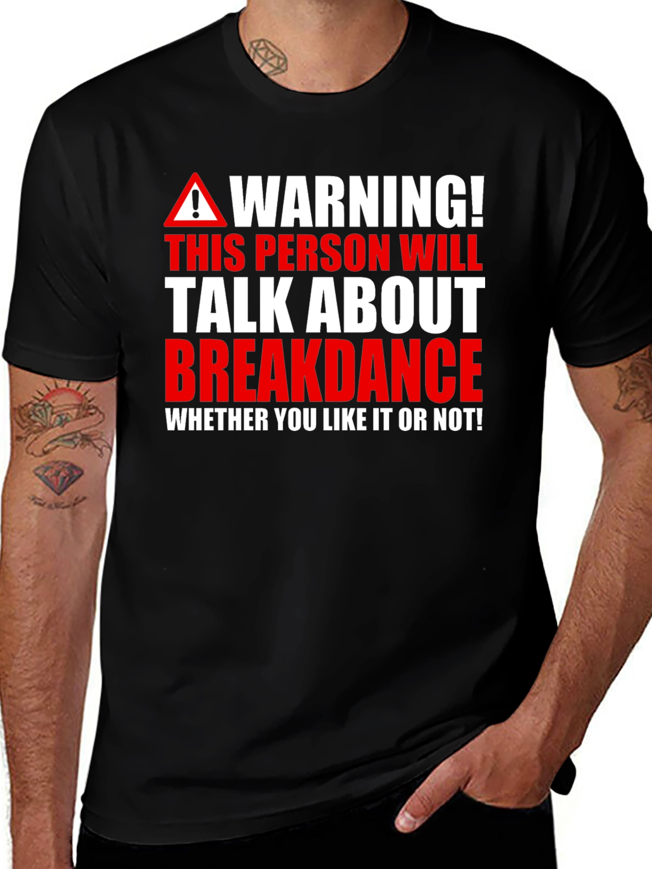 Variant 14 of Warning Breakdance T-Shirt - Talk About It!