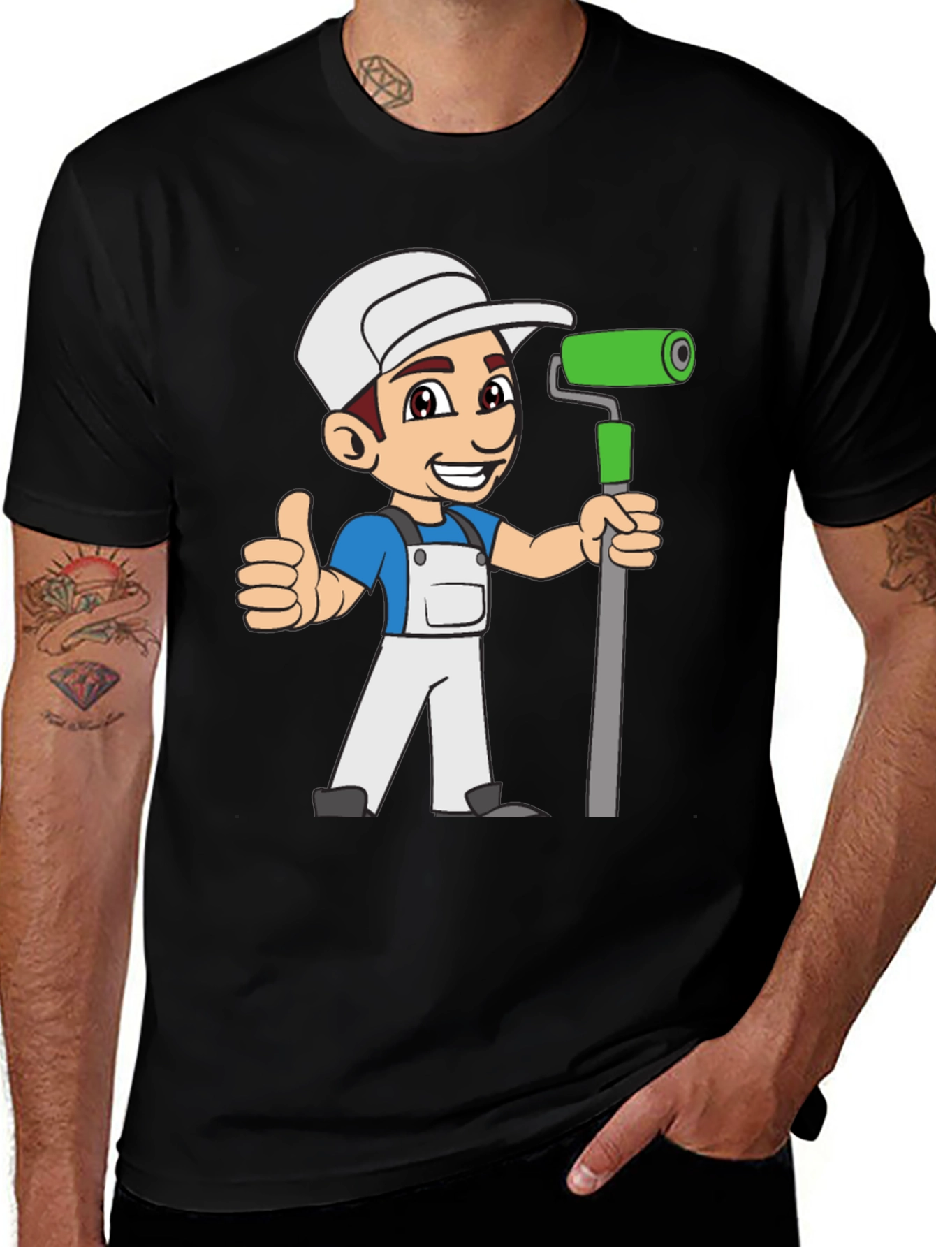 Variant 21 of Painter Cartoon Graphic T-Shirt