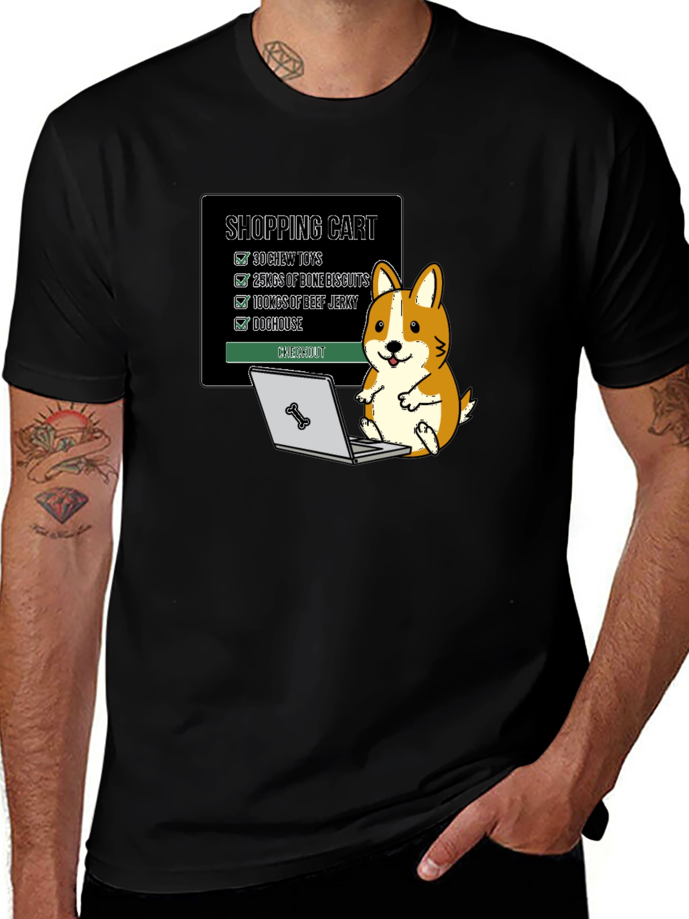 Variant 29 of Dog Lover's Shopping Spree T-Shirt