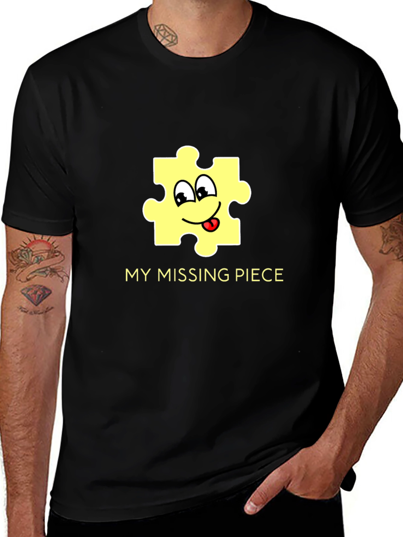 Variant 6 of My Missing Piece Black Graphic Tee