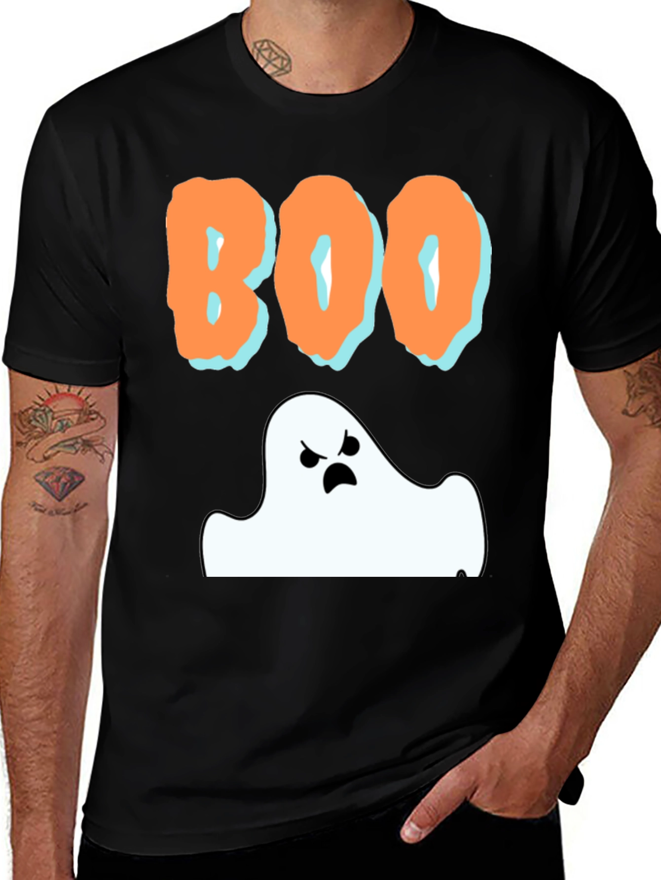 Boo Ghost Halloween T-Shirt - Spooky Season Tee