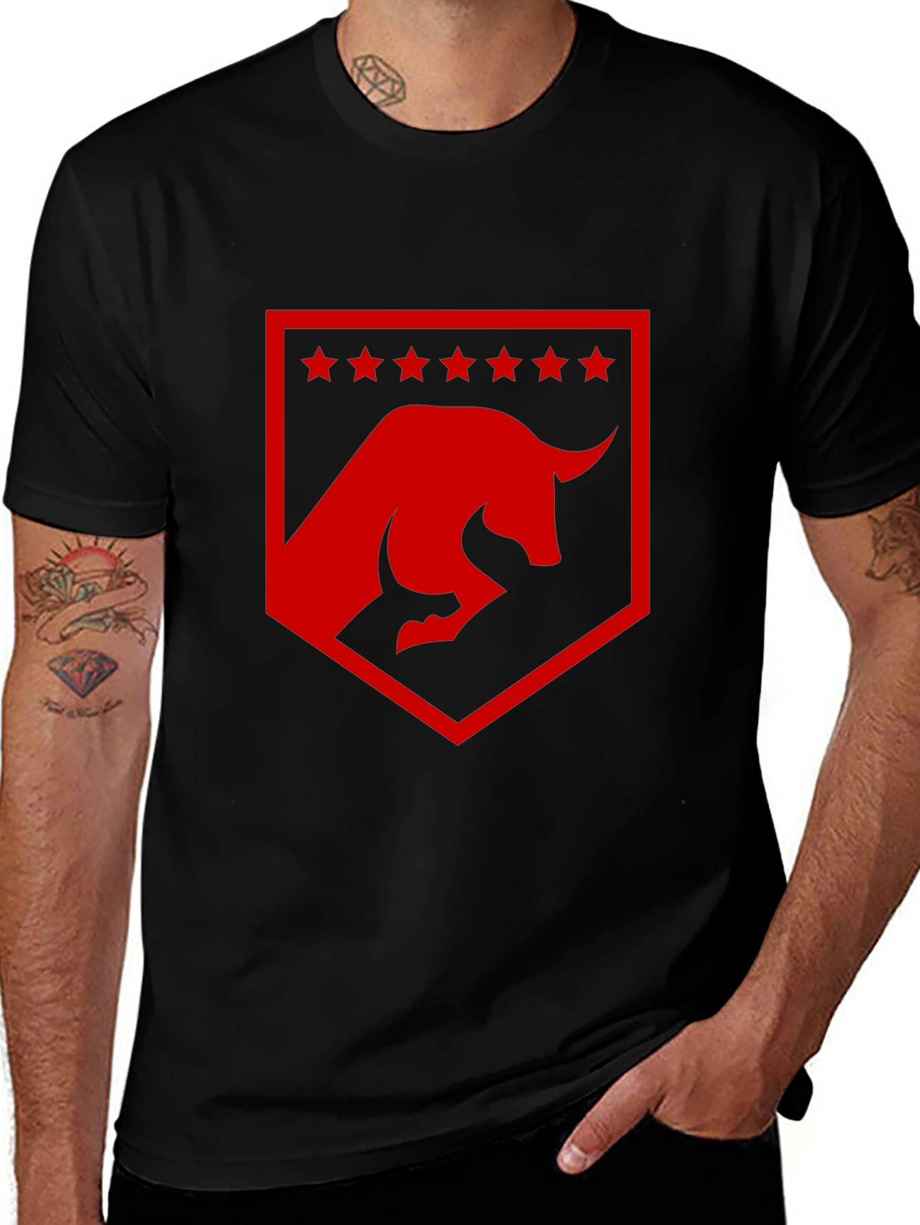 Variant 10 of Red Bull Shield Graphic Black T-Shirt